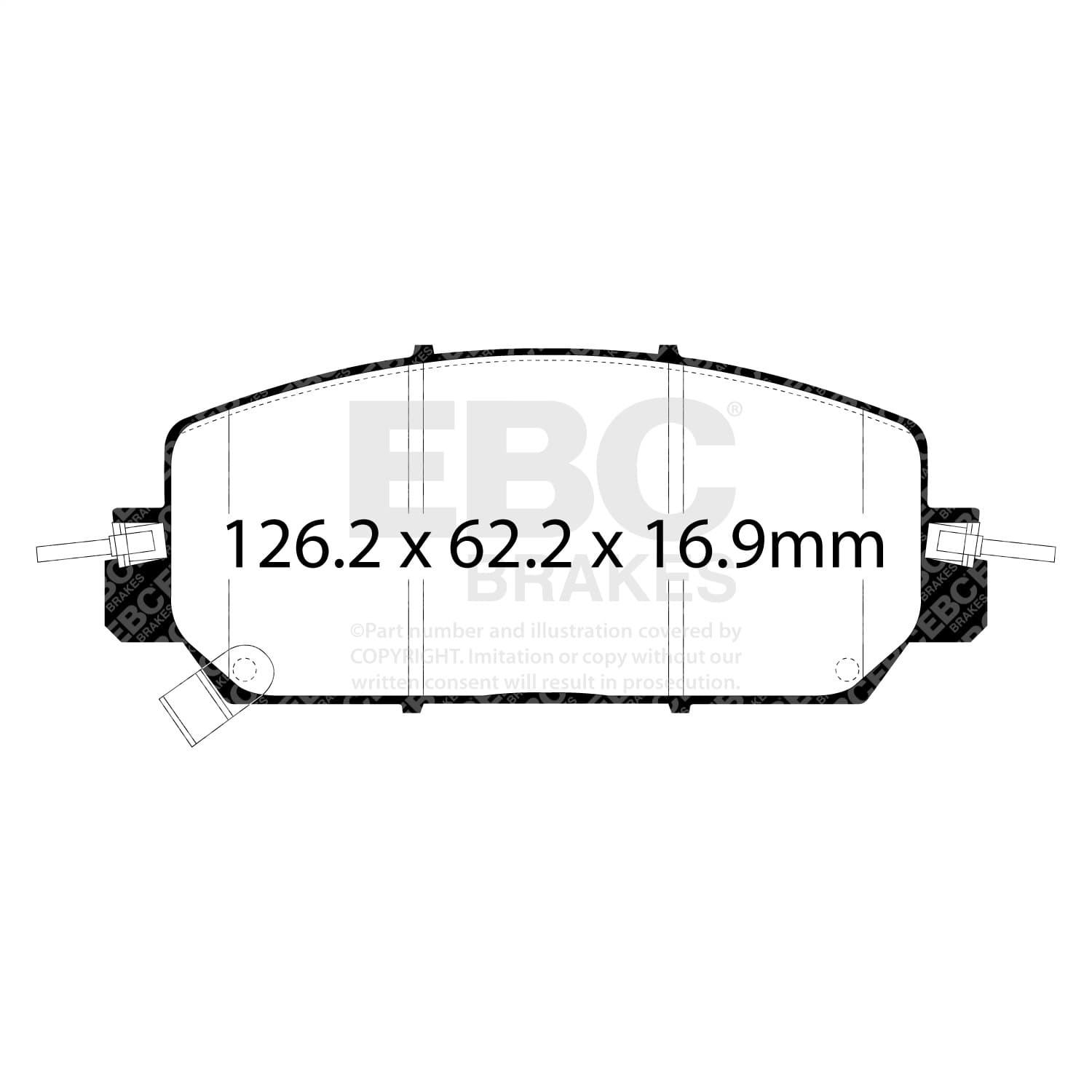 EBC Brakes - DP43084R - Disc Brake Pad image 3