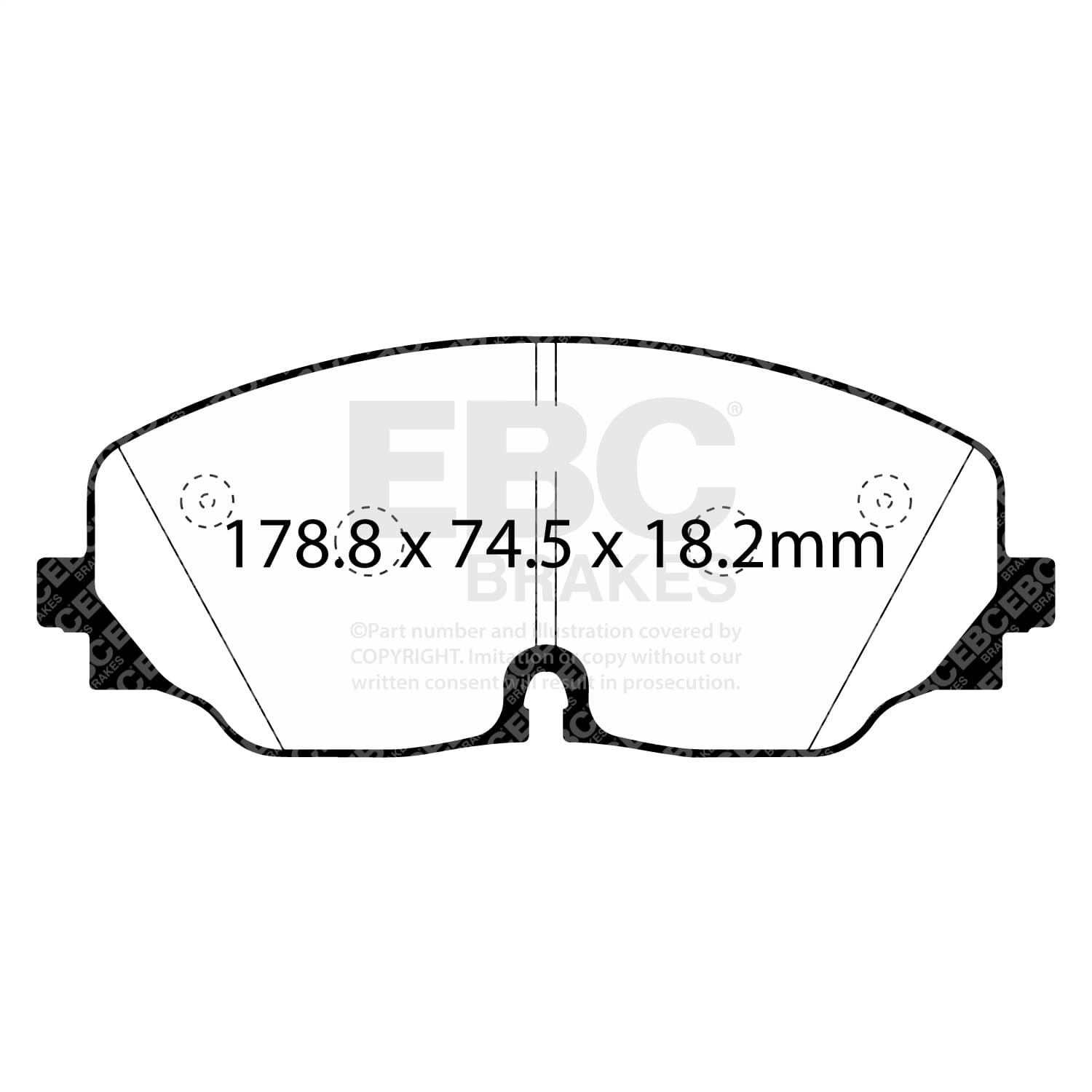 EBC Brakes - DP63087 - Disc Brake Pad image 2