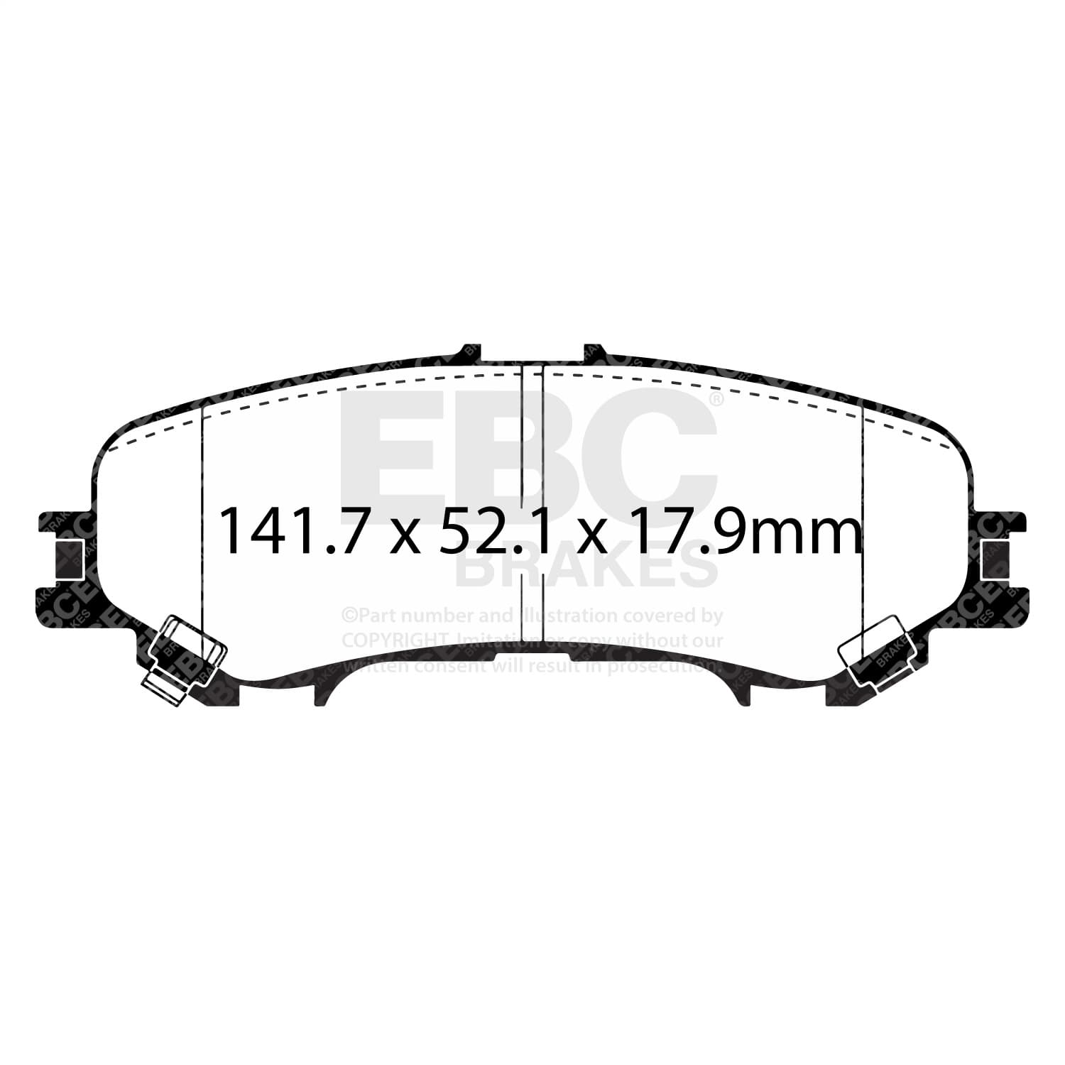 EBC Brakes - DP43089R - Disc Brake Pad image 2