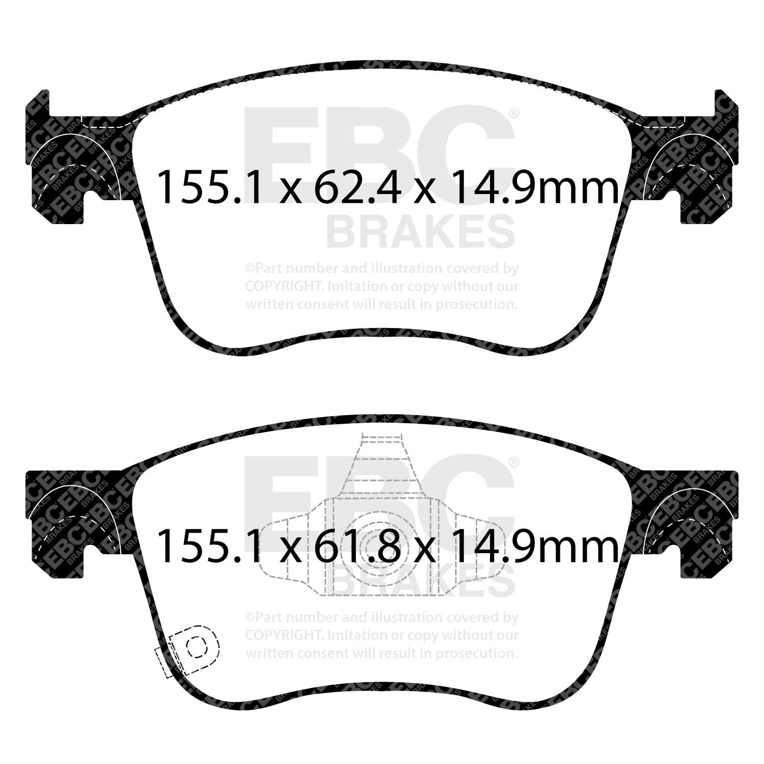 EBC Brakes - DP23109 - Disc Brake Pad image 1