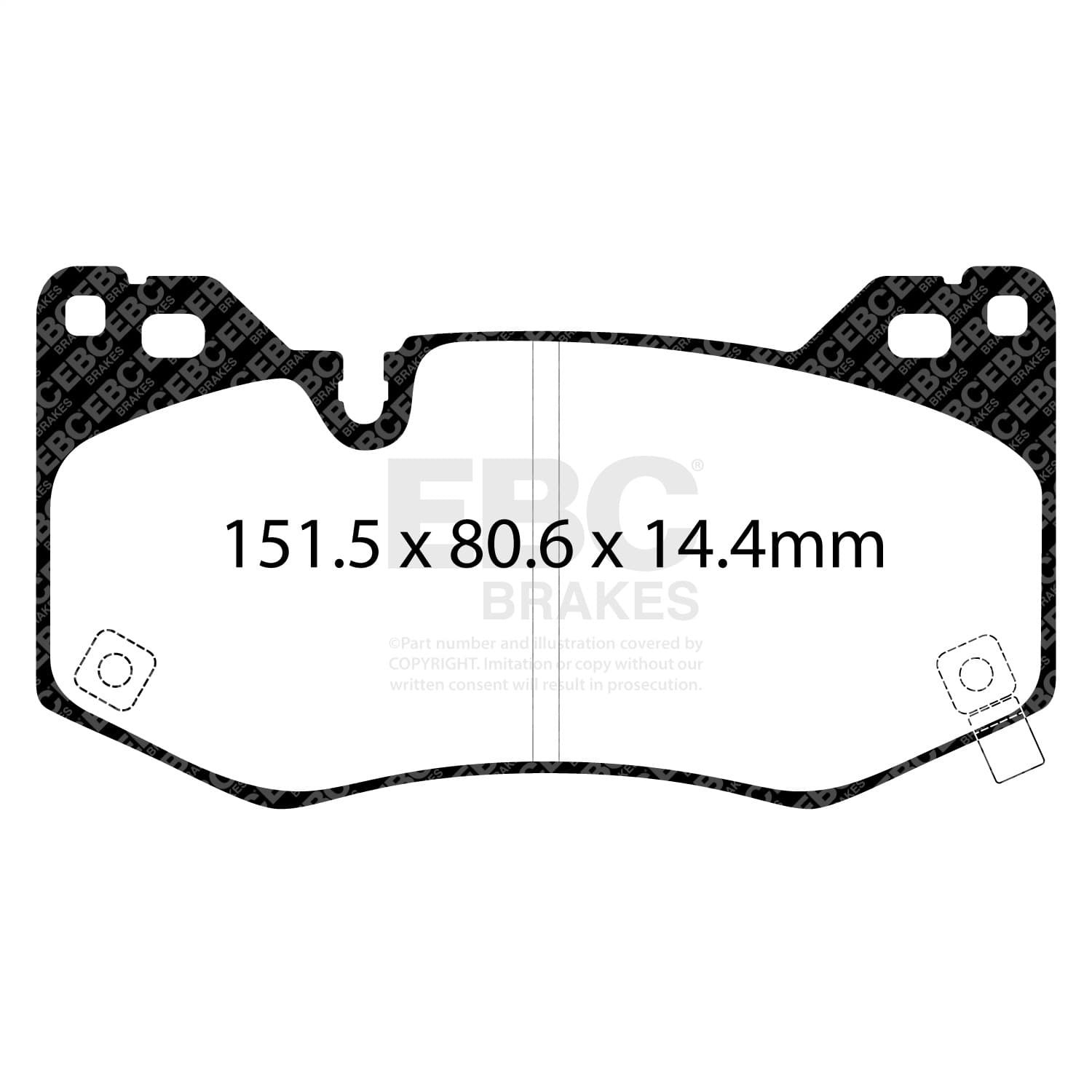 EBC Brakes - DP23112 - Disc Brake Pad image 1