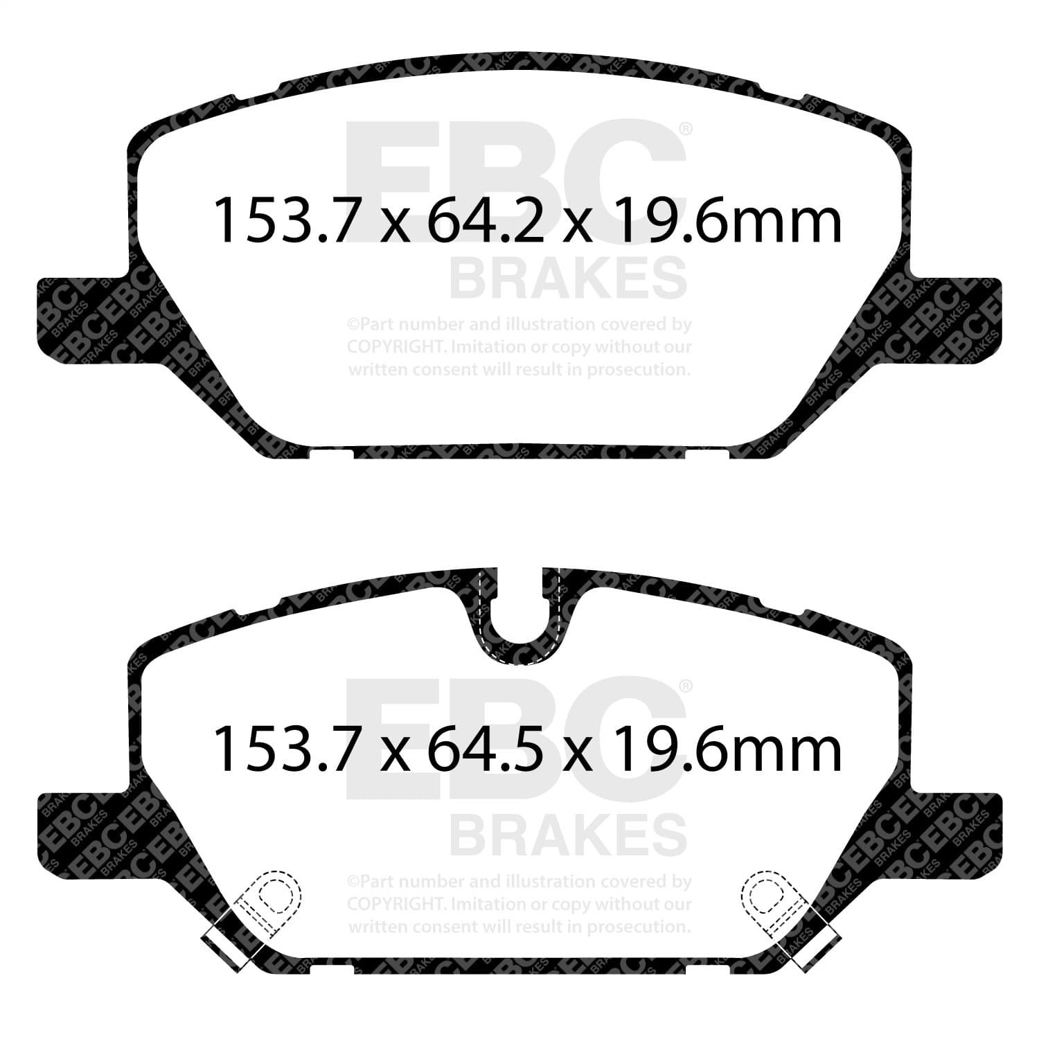 EBC Brakes - DP43117R - Disc Brake Pad image 3