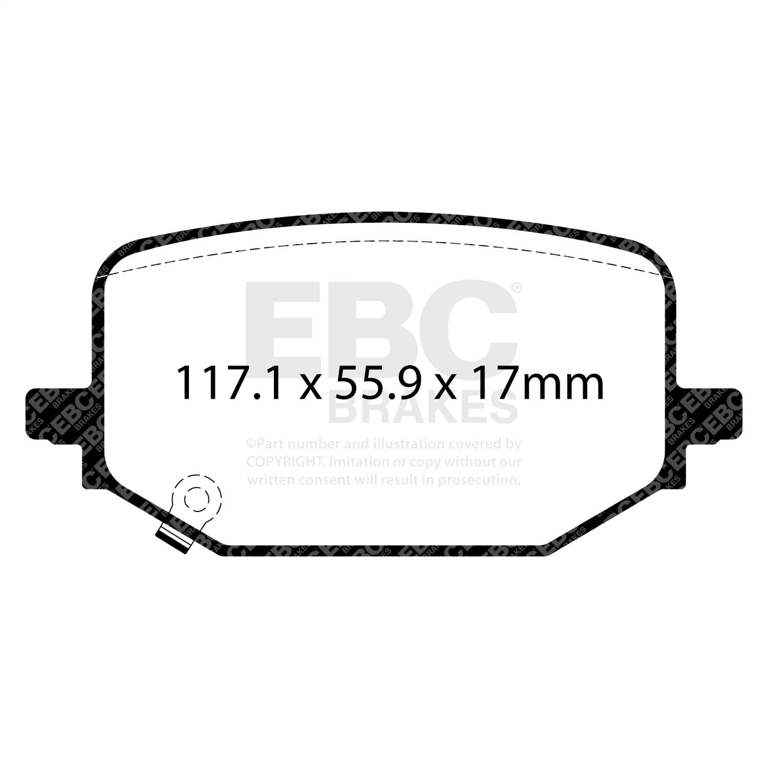 EBC Brakes - DP43120R - Disc Brake Pad image 1