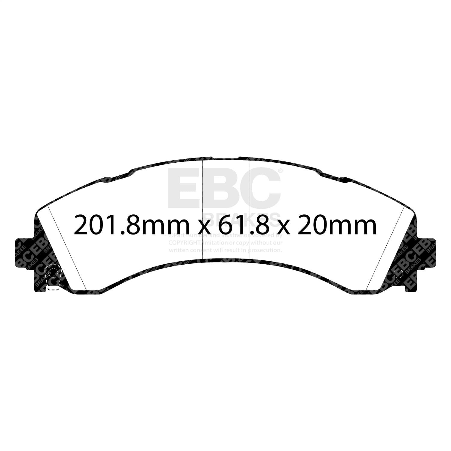 EBC Brakes - ED93123 - Disc Brake Pad image 2