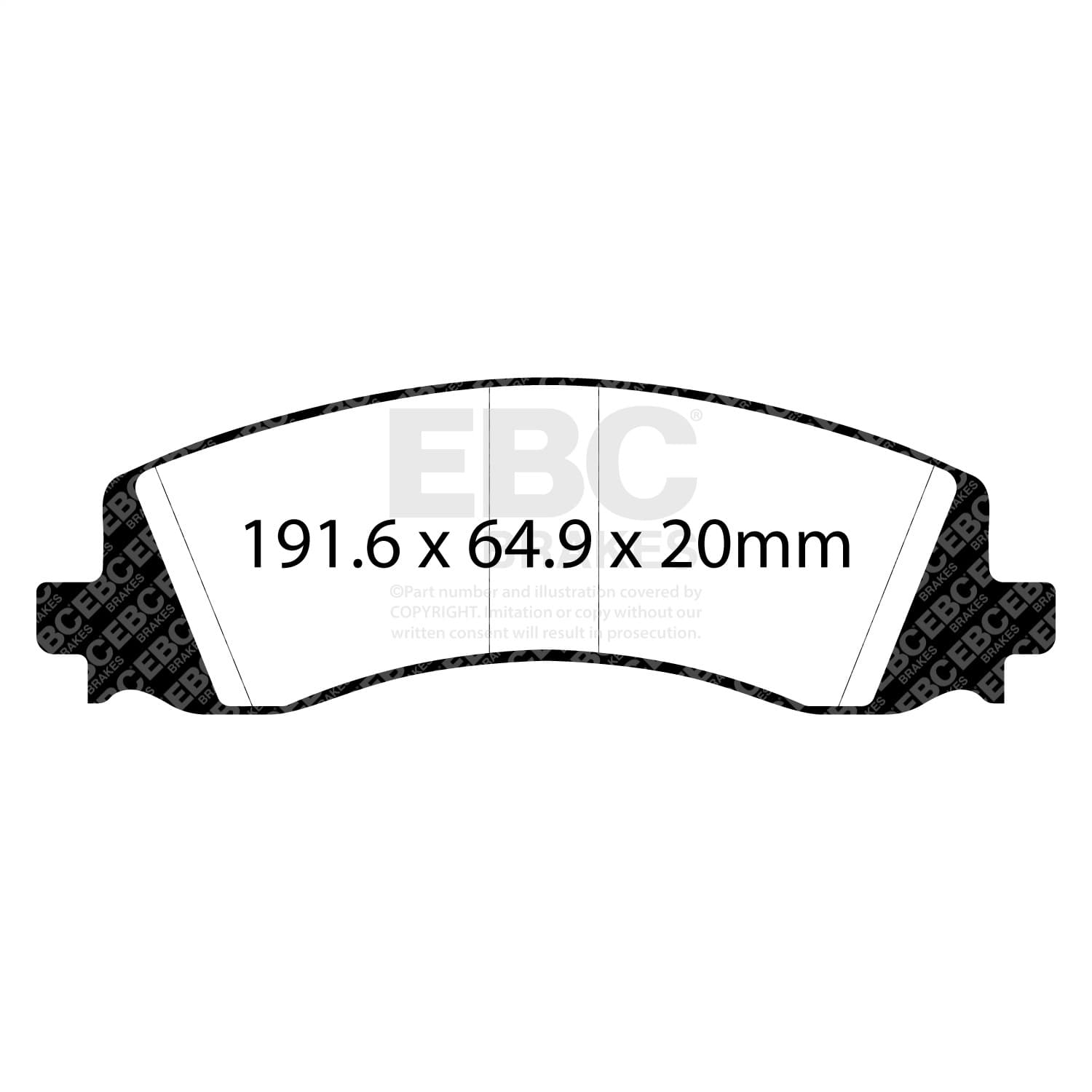 EBC Brakes - DP63124 - Disc Brake Pad image 4