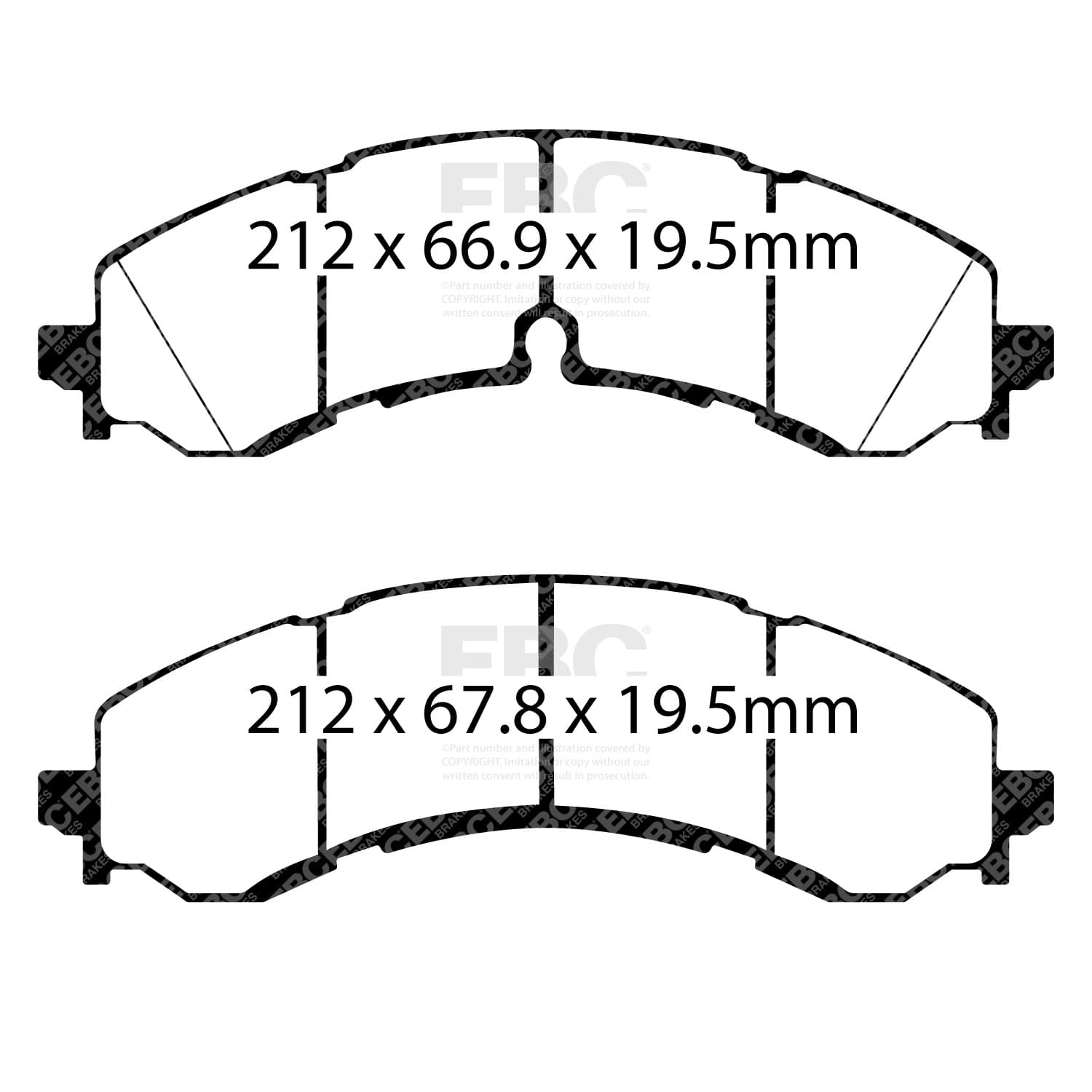 EBC Brakes - UD2250 - Disc Brake Pad image 1