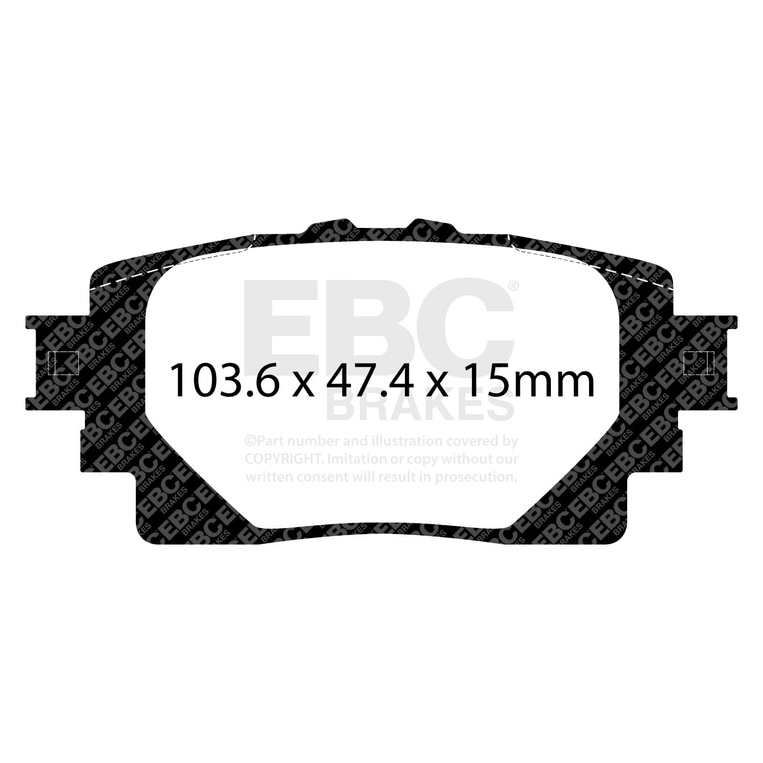EBC Brakes - UD2305 - Disc Brake Pad image 4