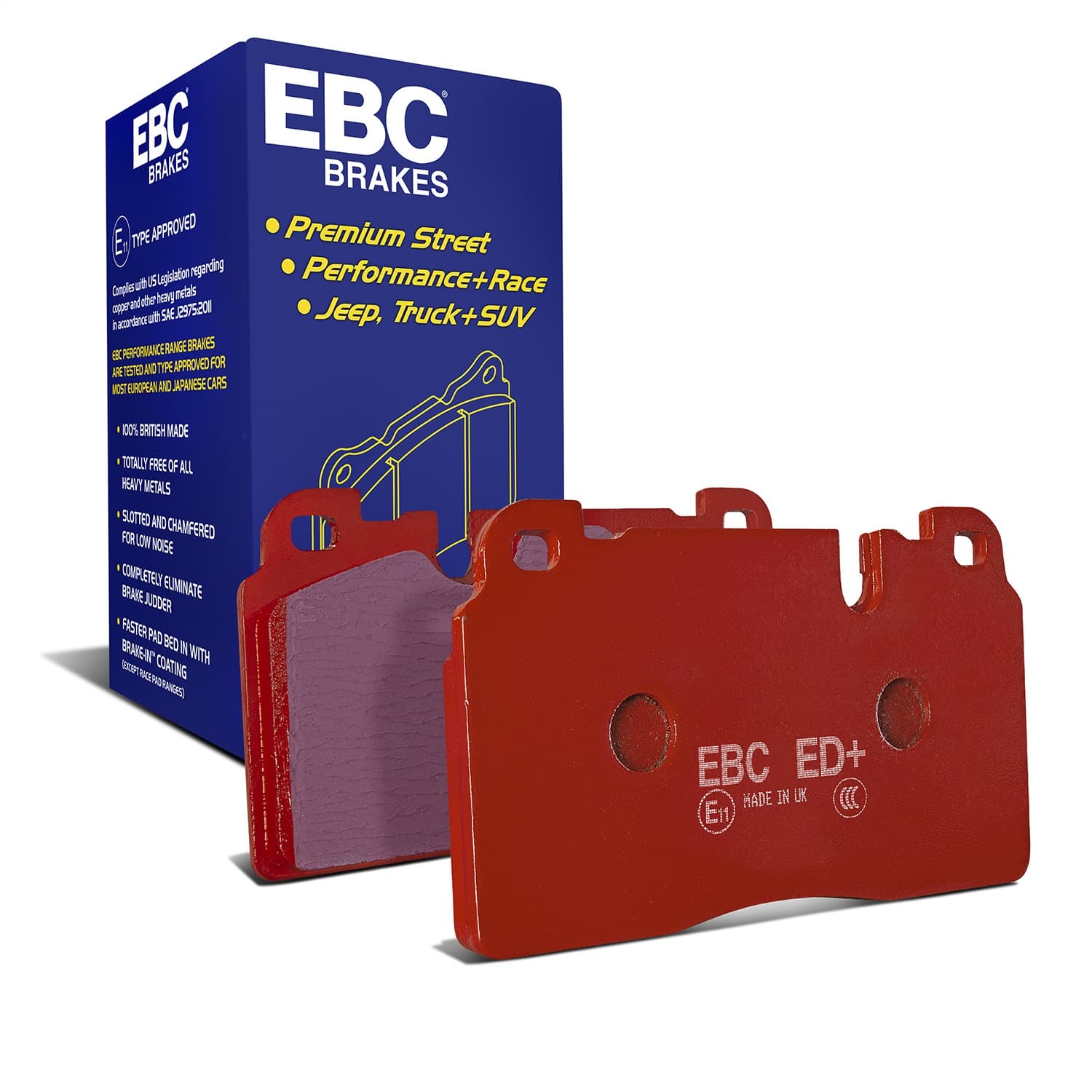 EBC Brakes - ED91308 - Disc Brake Pad image 1