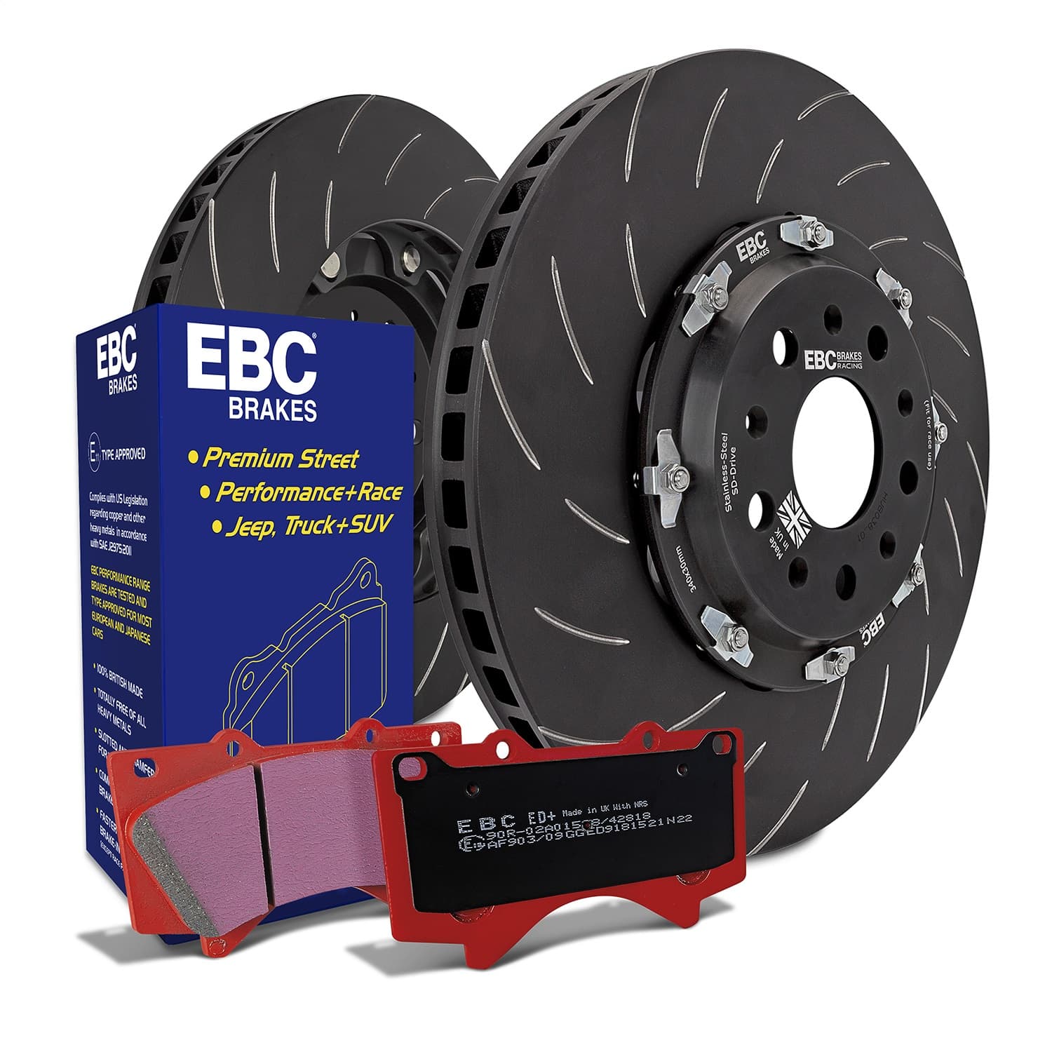 EBC Brakes - S10KF1237 - Front - Disc Brake Pad and Rotor Kit image 5