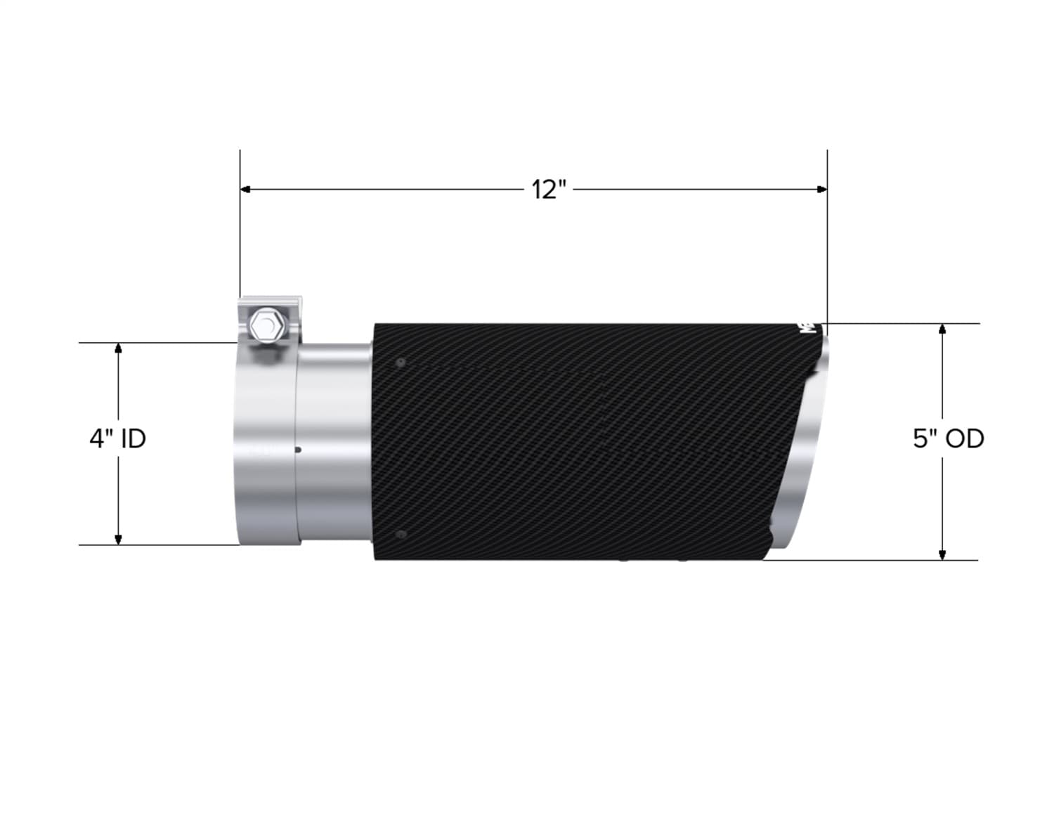 MBRP Exhaust - T5051CF - N/A - Exhaust Tail Pipe Tip image 3