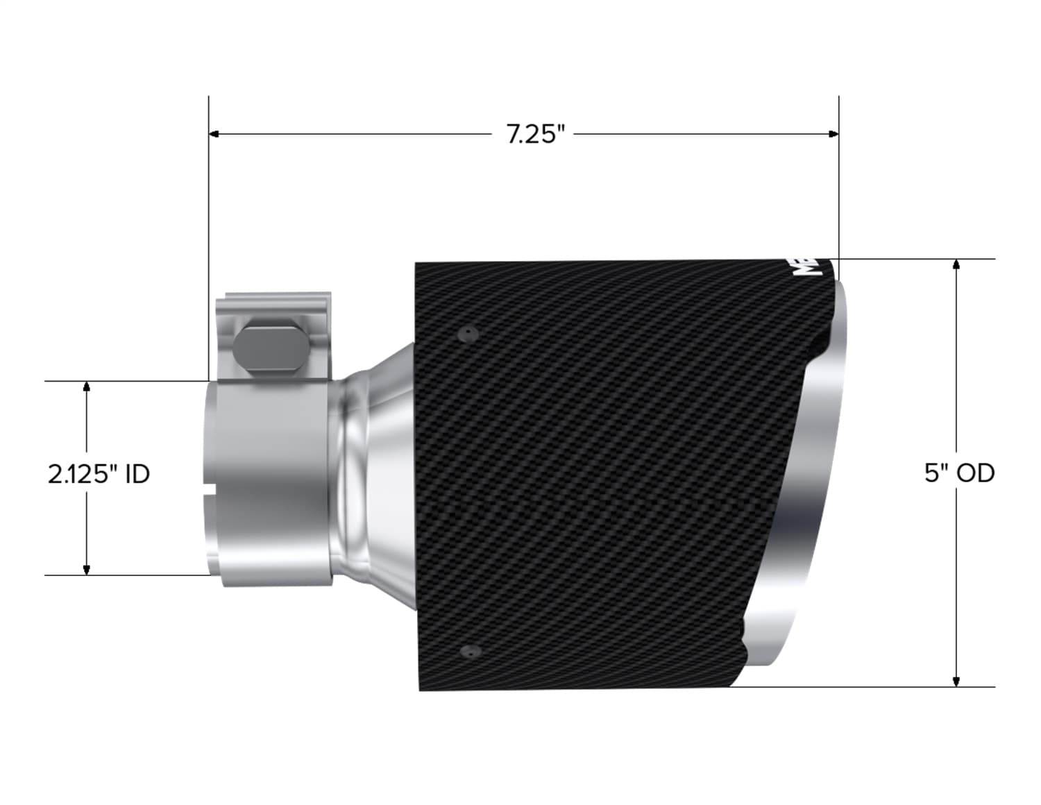 MBRP Exhaust - T5202CF - Exhaust Tail Pipe Tip image 2