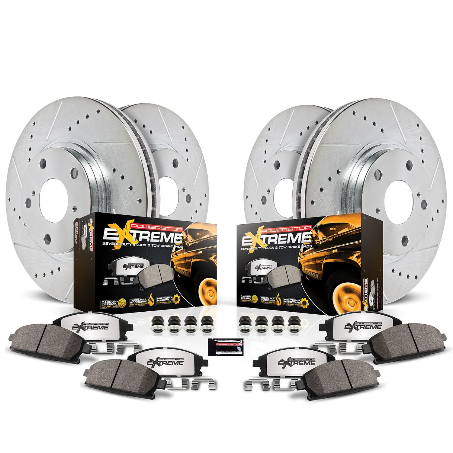 Power Stop - K15541DK-36 - Complete Vehicle Disc/Drum Brake Kit image 2
