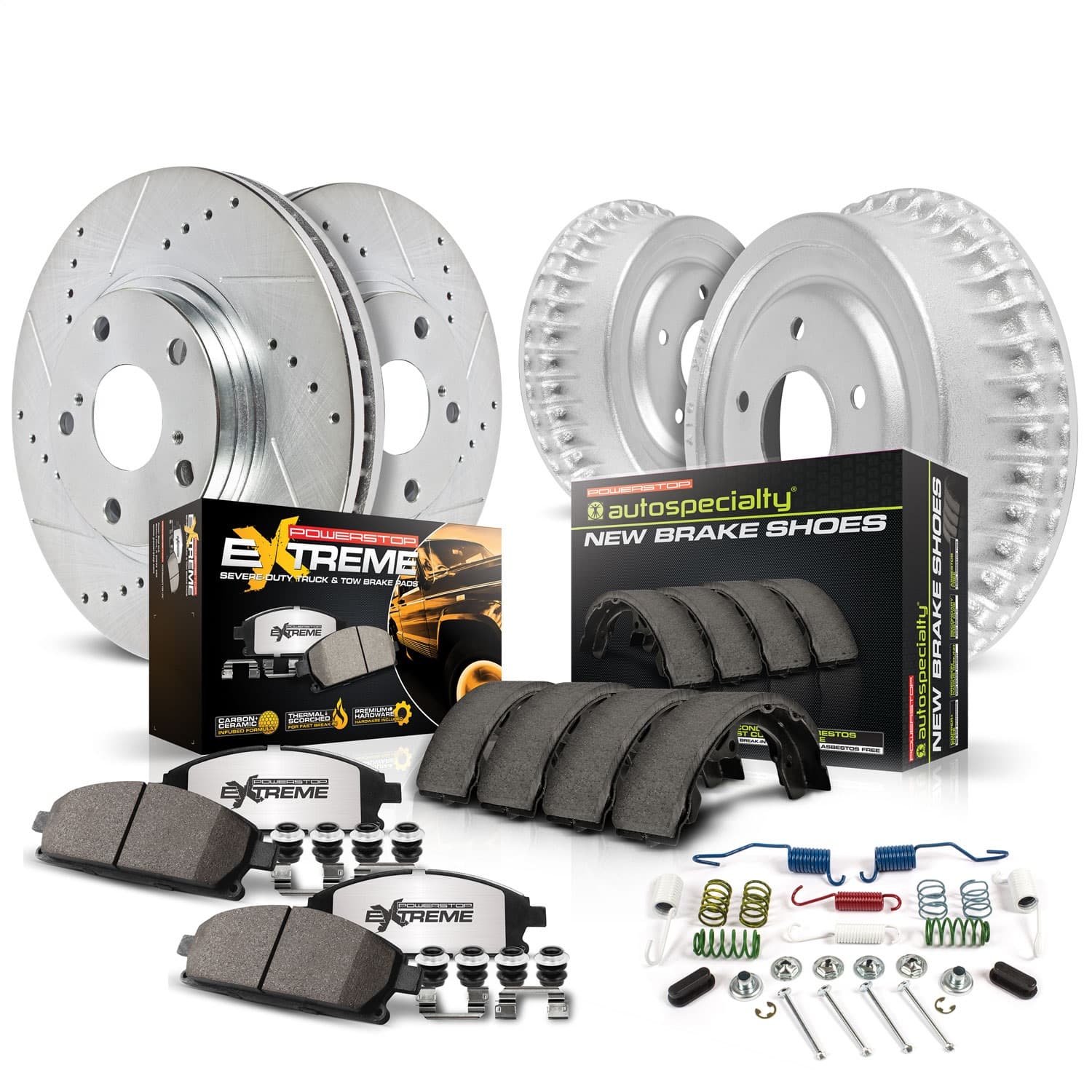 Power Stop - K15005DK-36 - Complete Vehicle Disc/Drum Brake Kit image 1