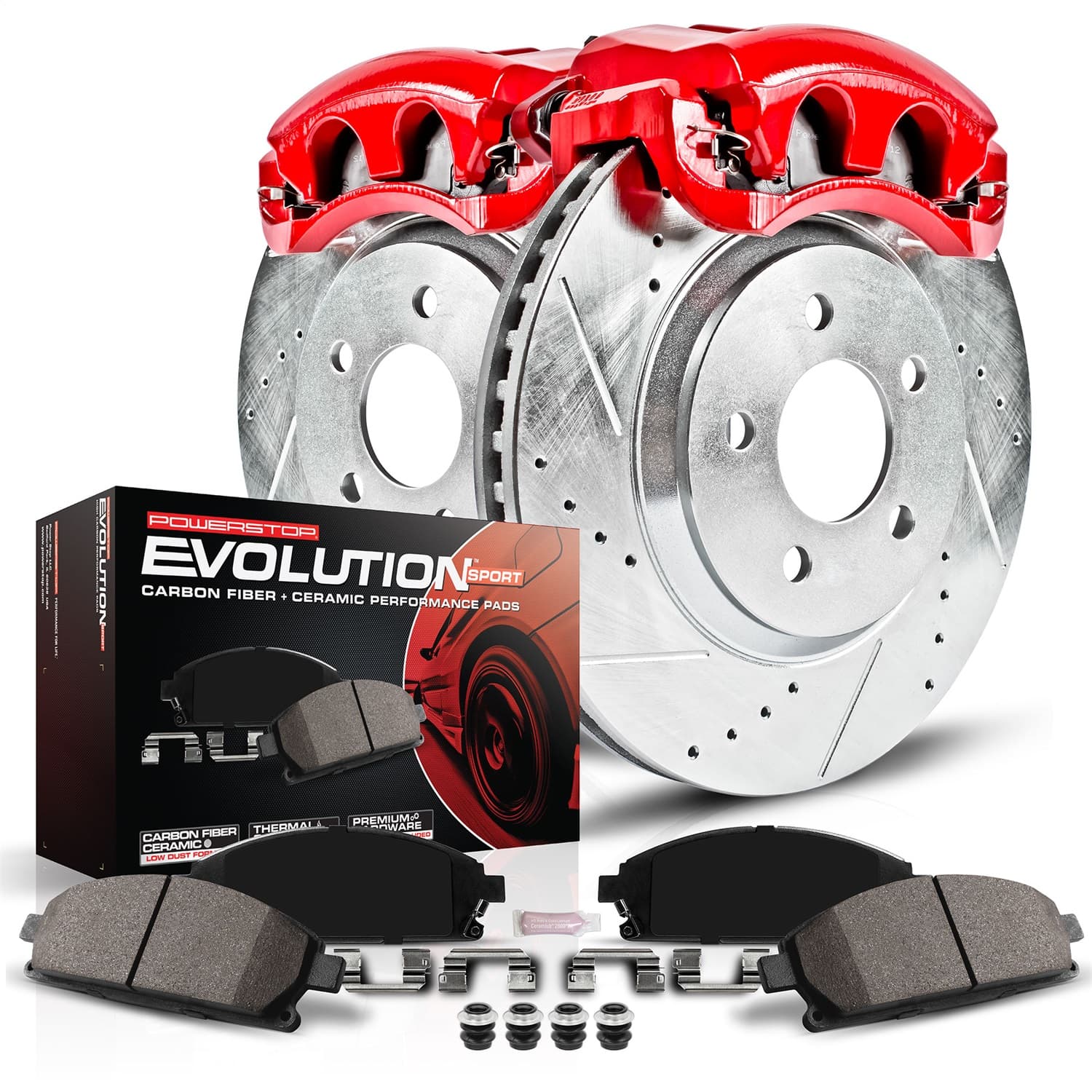 Power Stop - KC091A - Front - Disc Brake Pad/Caliper and Rotor Kit image 1