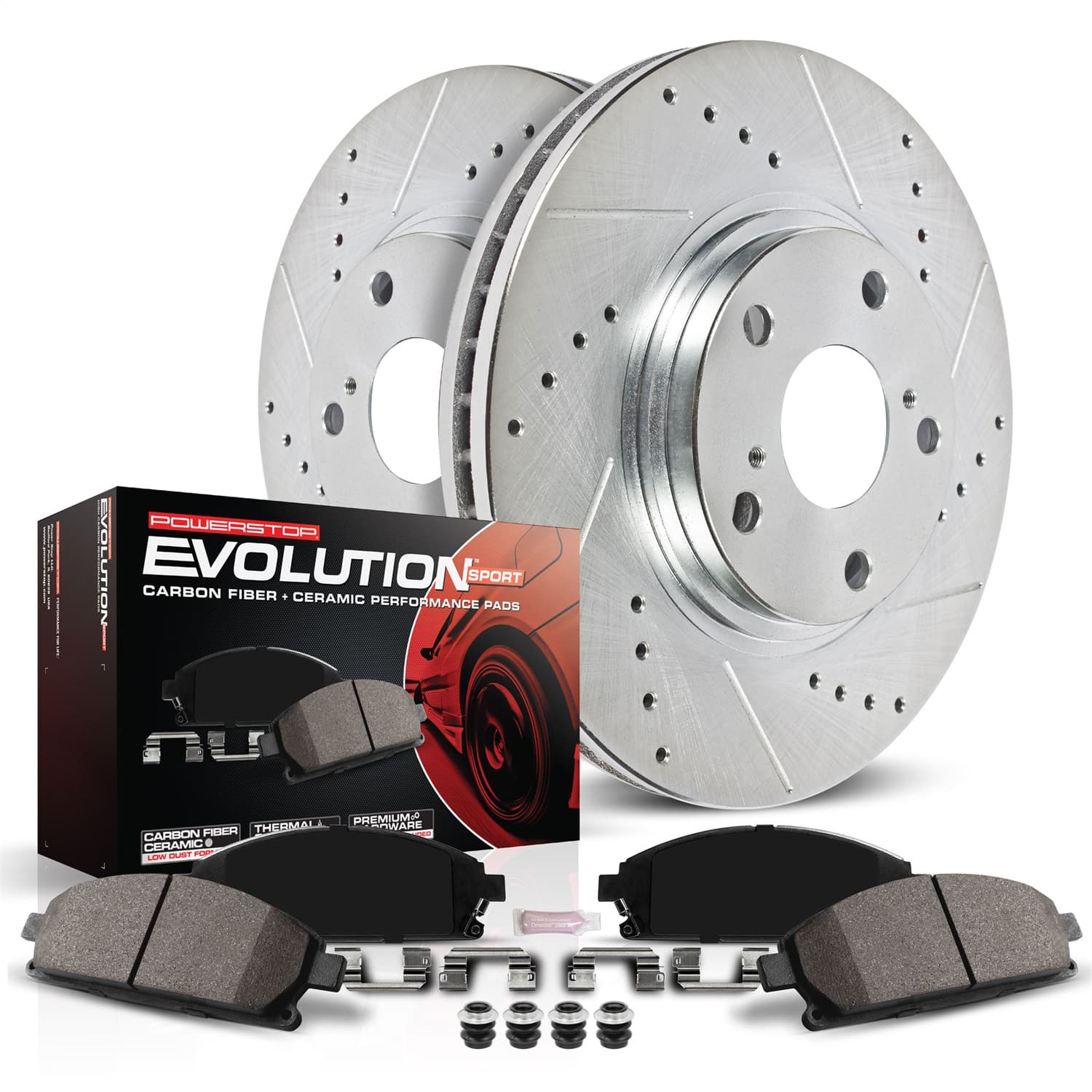 Power Stop - K4599 - Front - Disc Brake Pad and Rotor Kit image 2