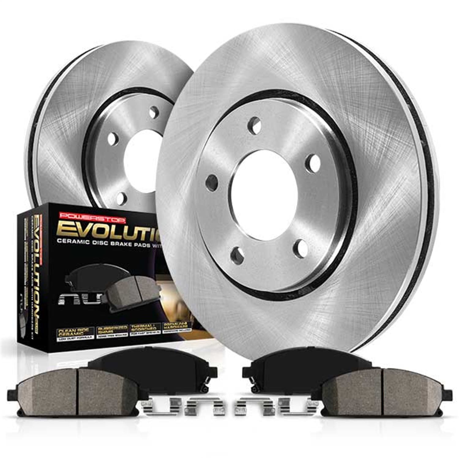 Power Stop - KOE571 - Front - Disc Brake Pad and Rotor Kit image 2