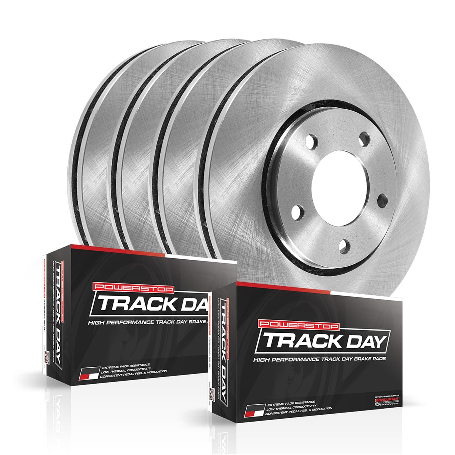 Power Stop - TDBK6005 - Front and Rear - Disc Brake Pad and Rotor Kit image 2