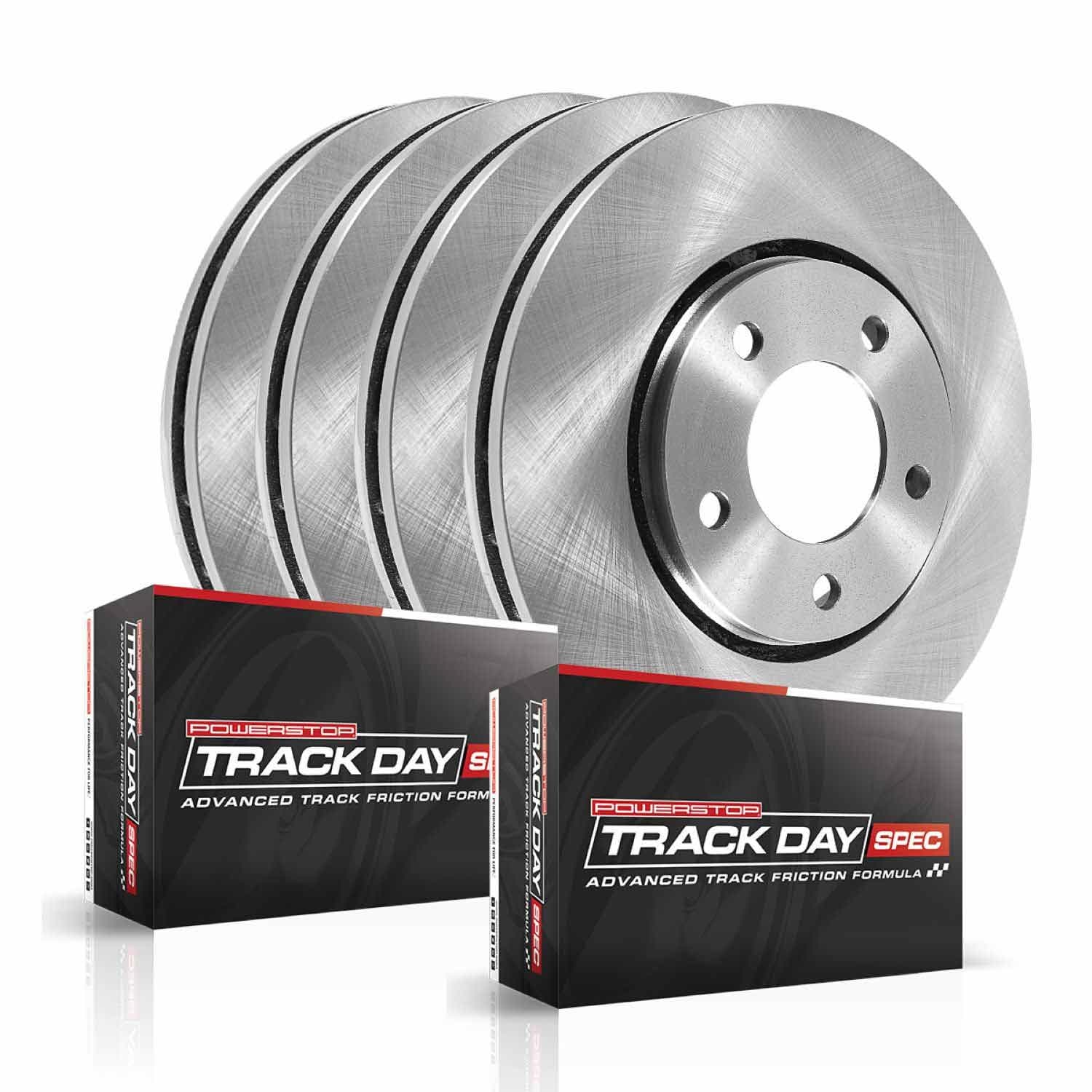 Power Stop - TDSK6005 - Front and Rear - Disc Brake Pad and Rotor Kit image 2