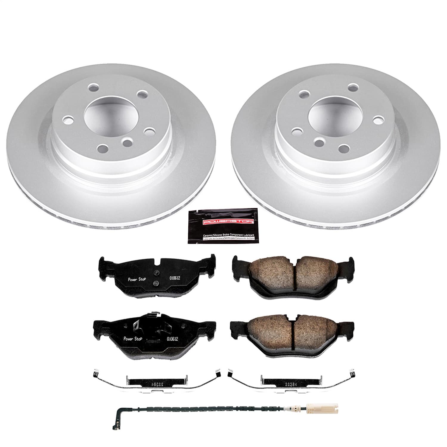 Power Stop - CRK044 - Rear - Disc Brake Pad and Rotor Kit image 1