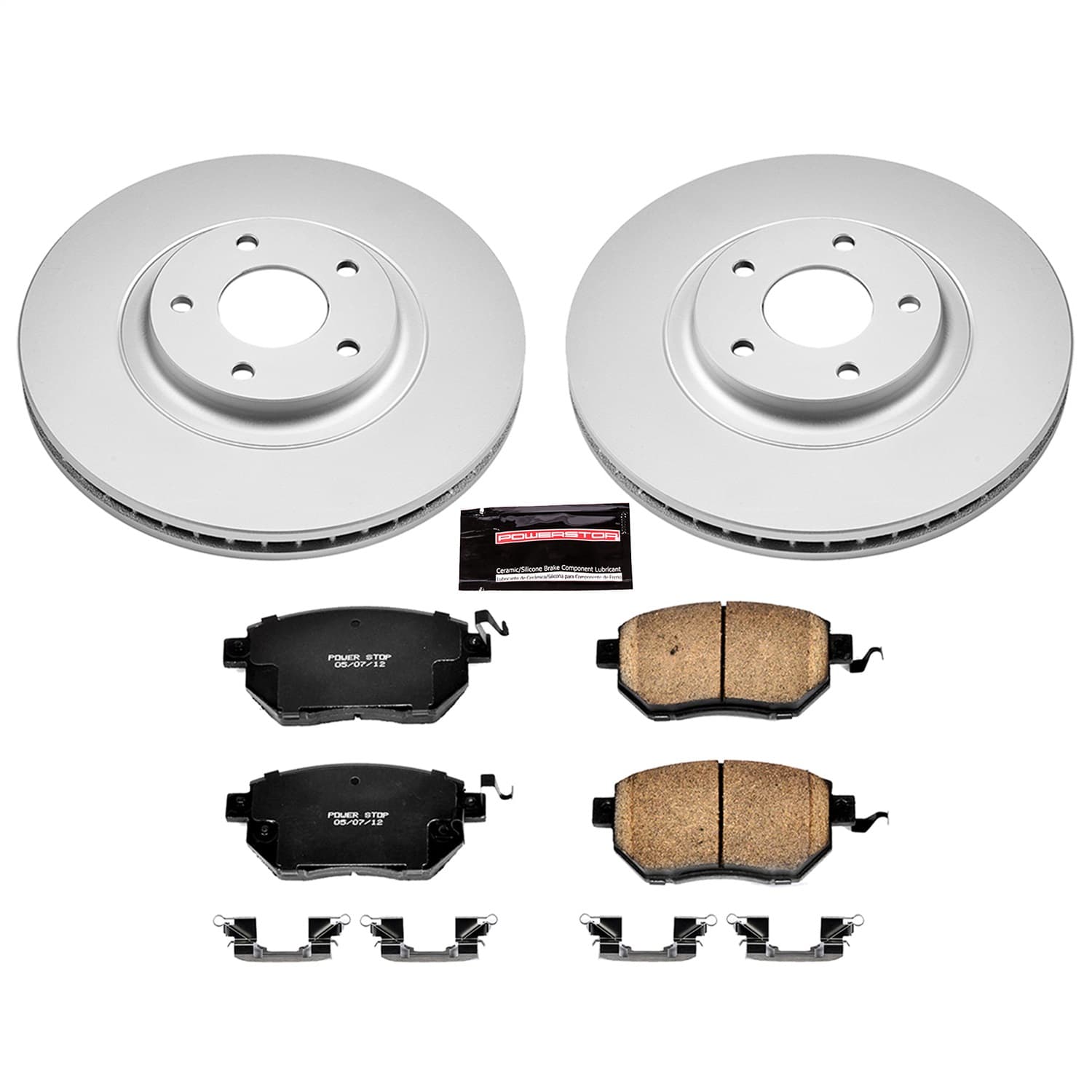Power Stop - CRK091 - Front - Disc Brake Pad and Rotor Kit image 1