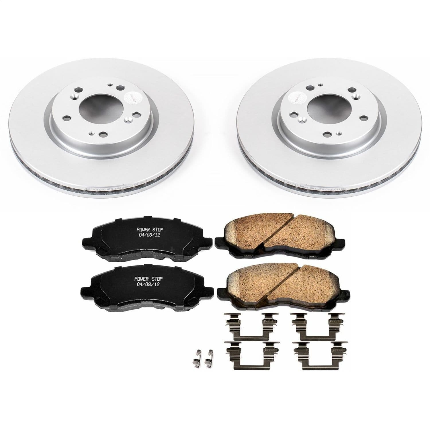 Power Stop - CRK094 - Front - Disc Brake Pad and Rotor Kit image 1