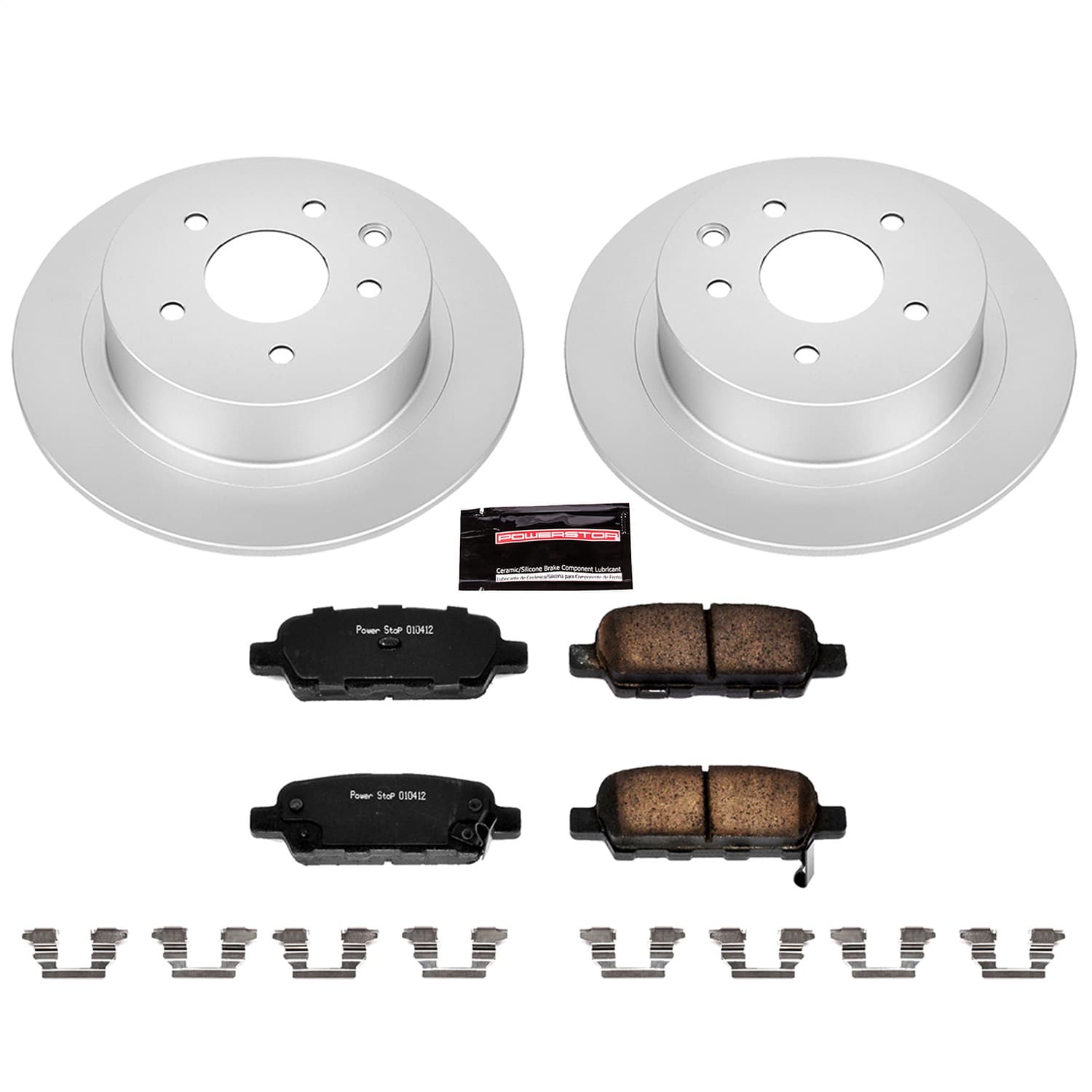 Power Stop - CRK098 - Rear - Disc Brake Pad and Rotor Kit image 1