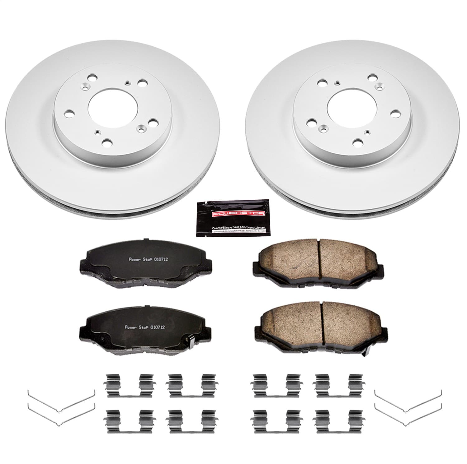 Power Stop - CRK1043 - Front - Disc Brake Pad and Rotor Kit image 1
