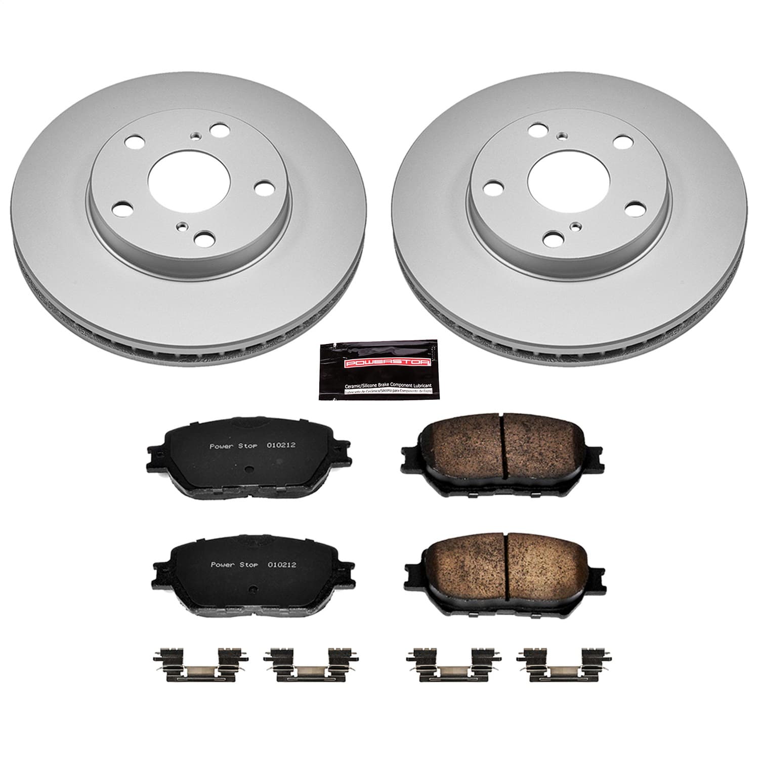Power Stop - CRK1064 - Front - Disc Brake Pad and Rotor Kit image 1