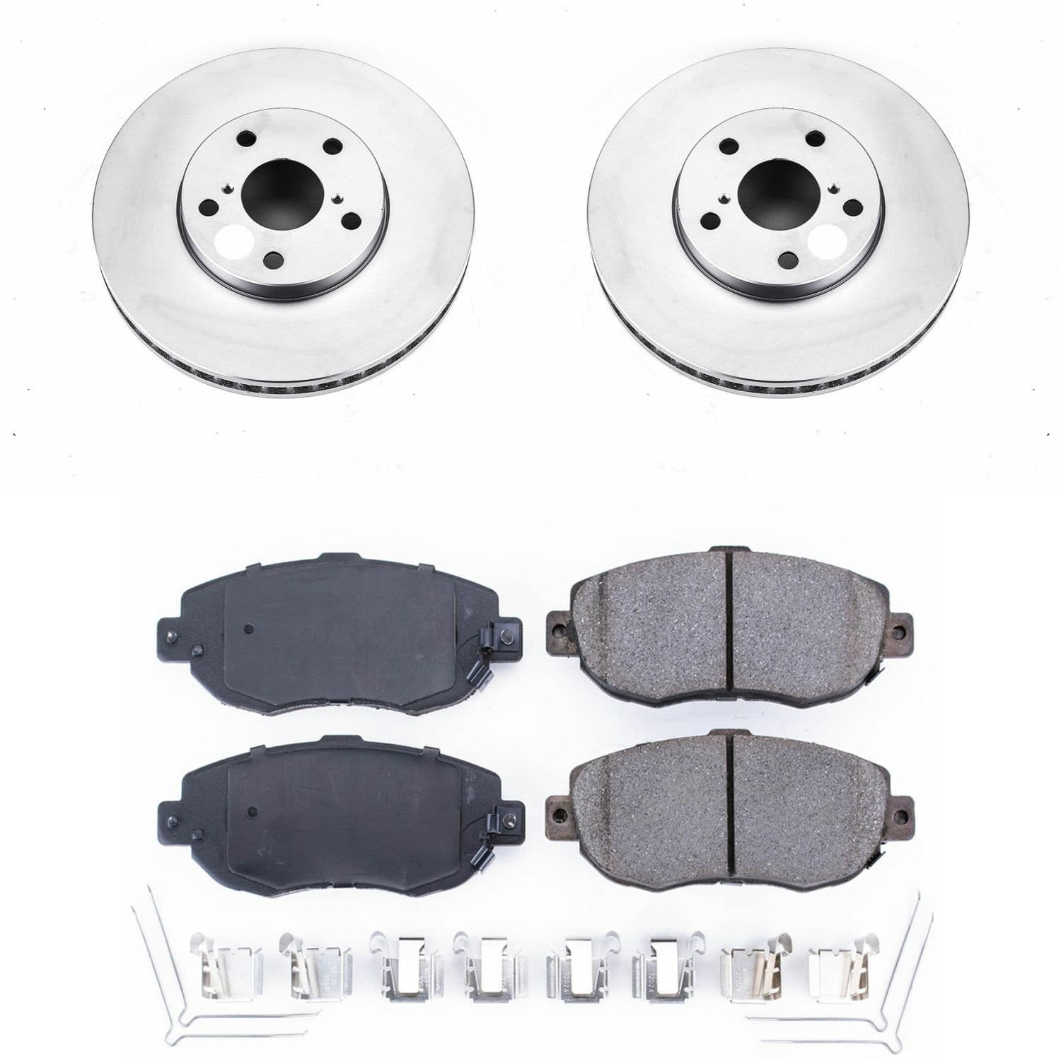 Power Stop - CRK1077 - Front - Disc Brake Pad and Rotor Kit image 1