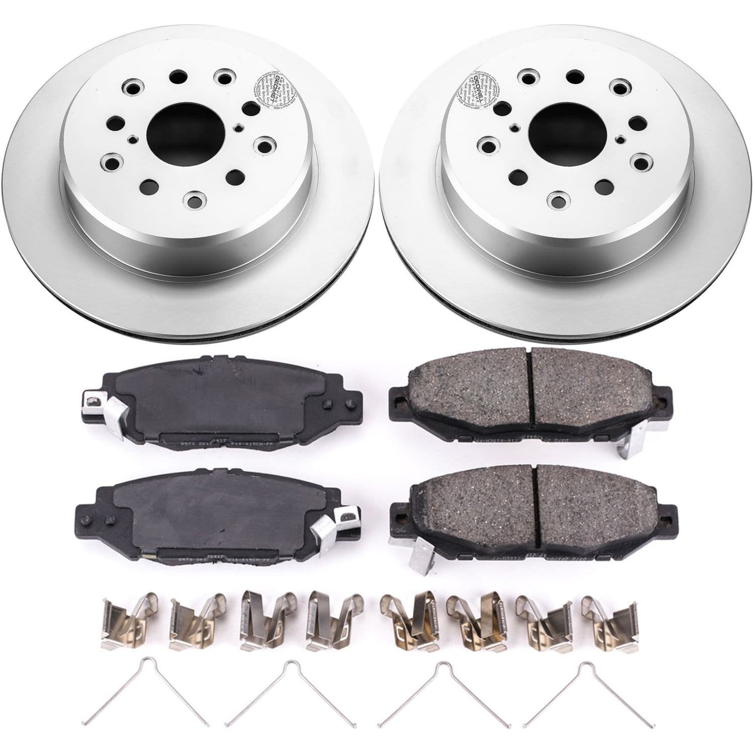 Power Stop - CRK1080 - Rear - Disc Brake Pad and Rotor Kit image 1