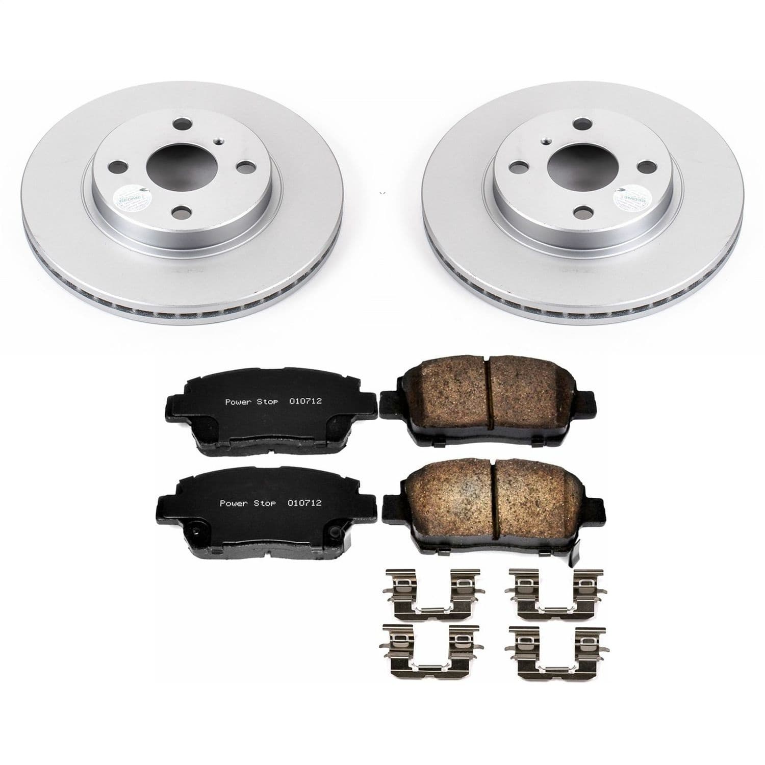 Power Stop - CRK109 - Front - Disc Brake Pad and Rotor Kit image 1