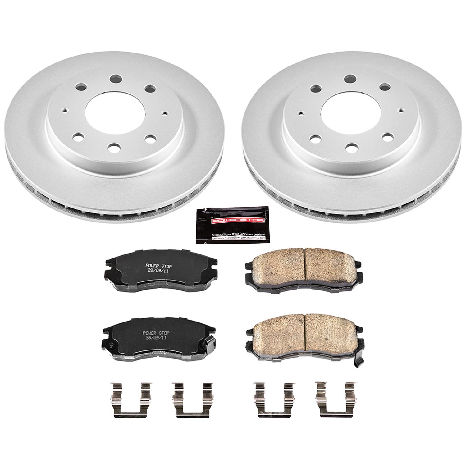 Power Stop - CRK1090 - Front - Disc Brake Pad and Rotor Kit image 1