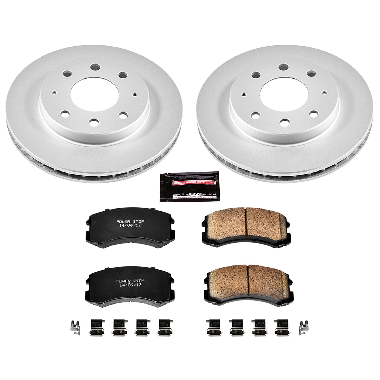 Power Stop - CRK1092 - Front - Disc Brake Pad and Rotor Kit image 1