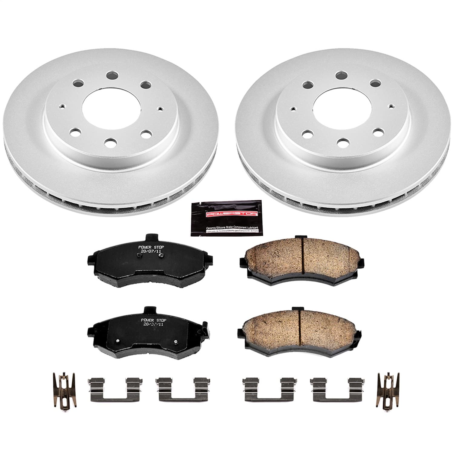 Power Stop - CRK1093 - Front - Disc Brake Pad and Rotor Kit image 1