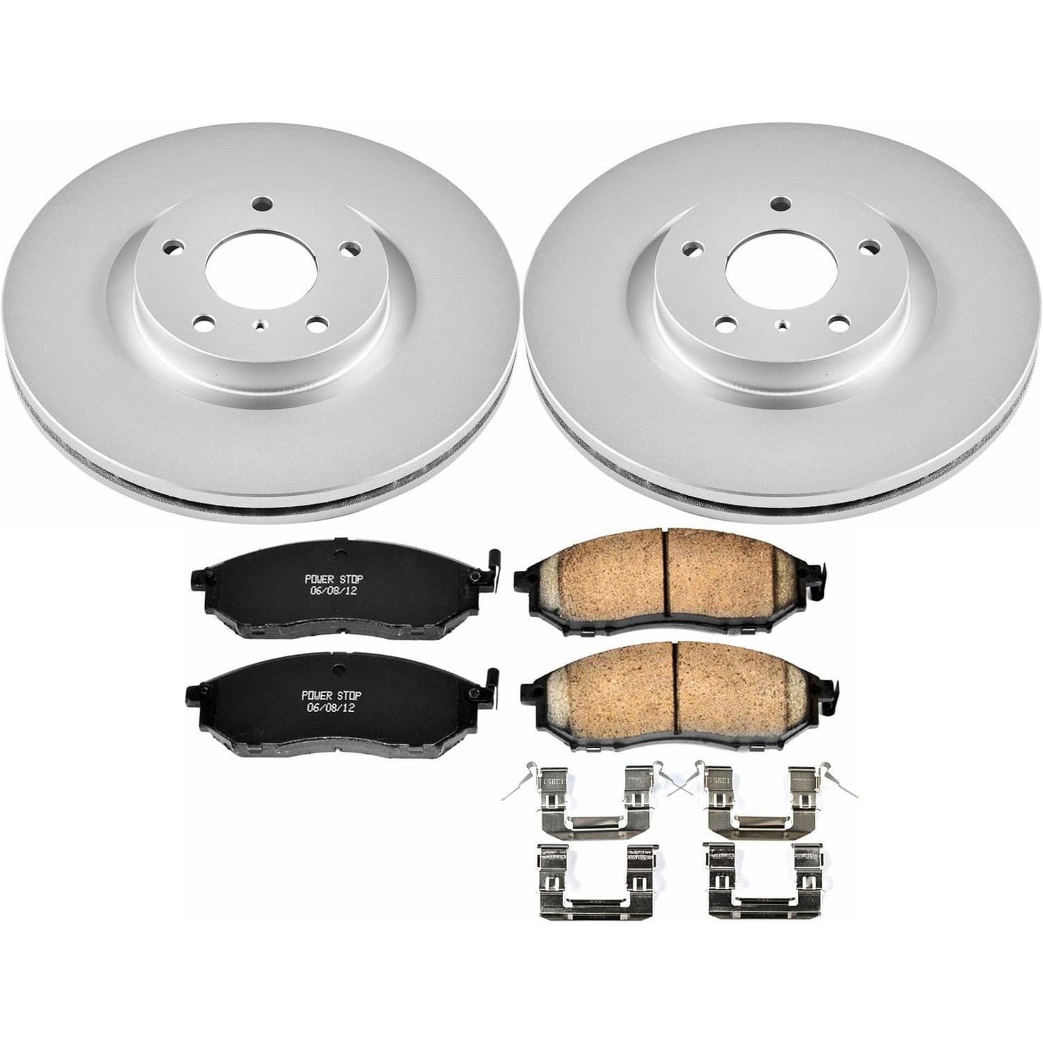 Power Stop - CRK112 - Front - Disc Brake Pad and Rotor Kit image 1