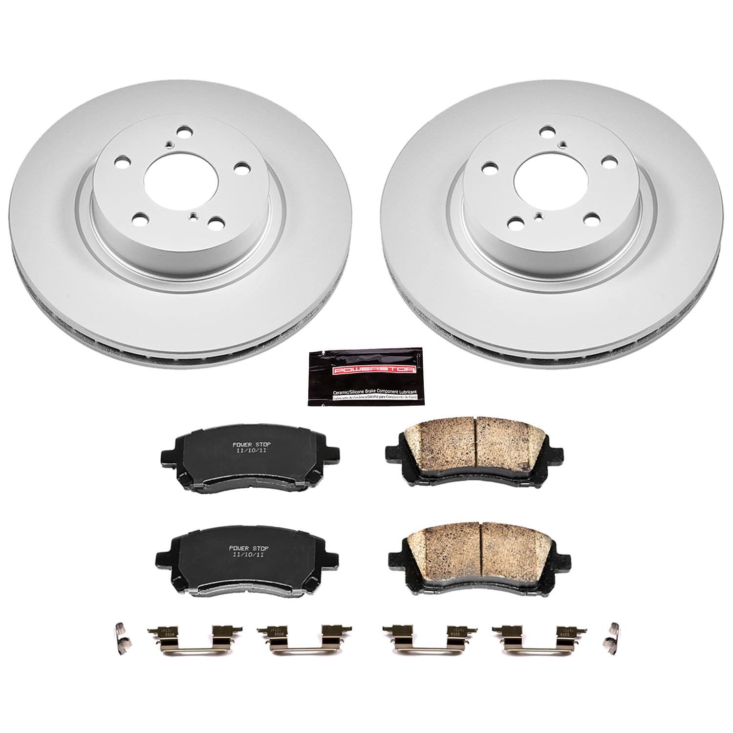 Power Stop - CRK1120 - Front - Disc Brake Pad and Rotor Kit image 1
