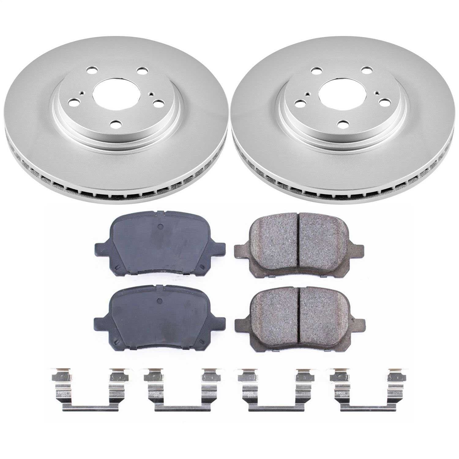 Power Stop - CRK1135 - Front - Disc Brake Pad and Rotor Kit image 1