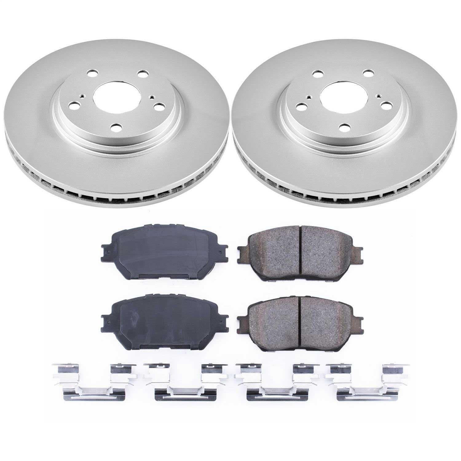 Power Stop - CRK1143 - Front - Disc Brake Pad and Rotor Kit image 1