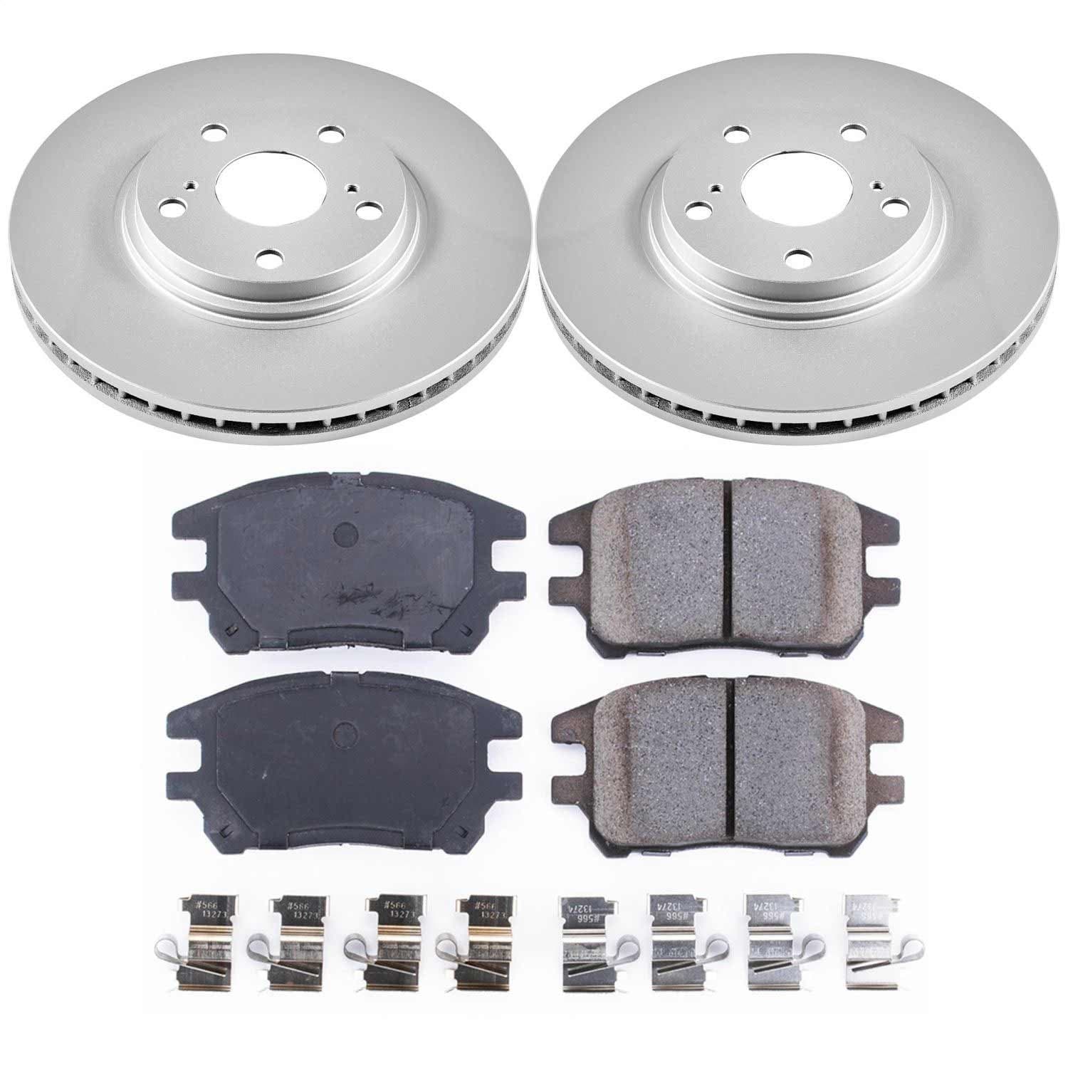 Power Stop - CRK1146 - Front - Disc Brake Pad and Rotor Kit image 1