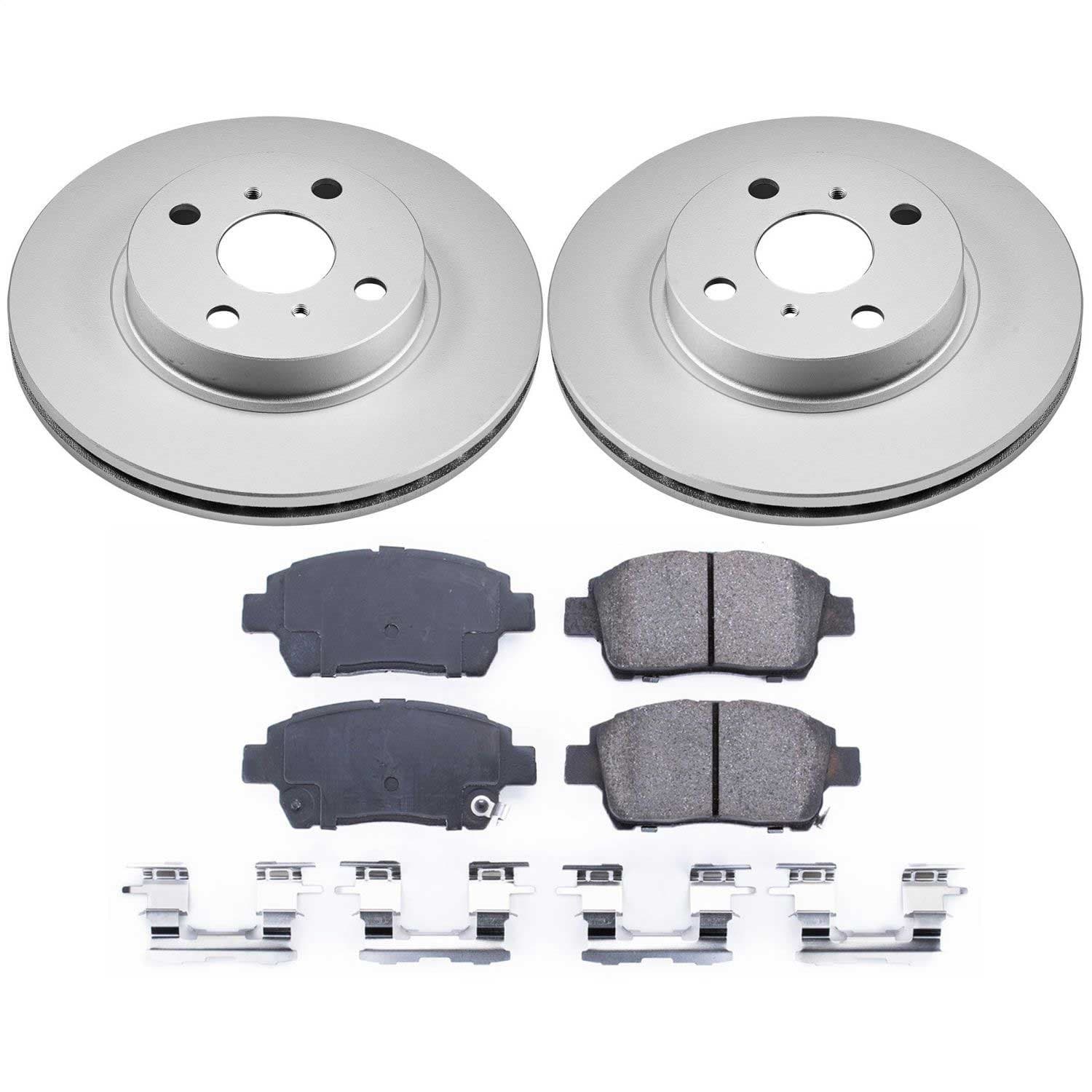 Power Stop - CRK1153 - Front - Disc Brake Pad and Rotor Kit image 1