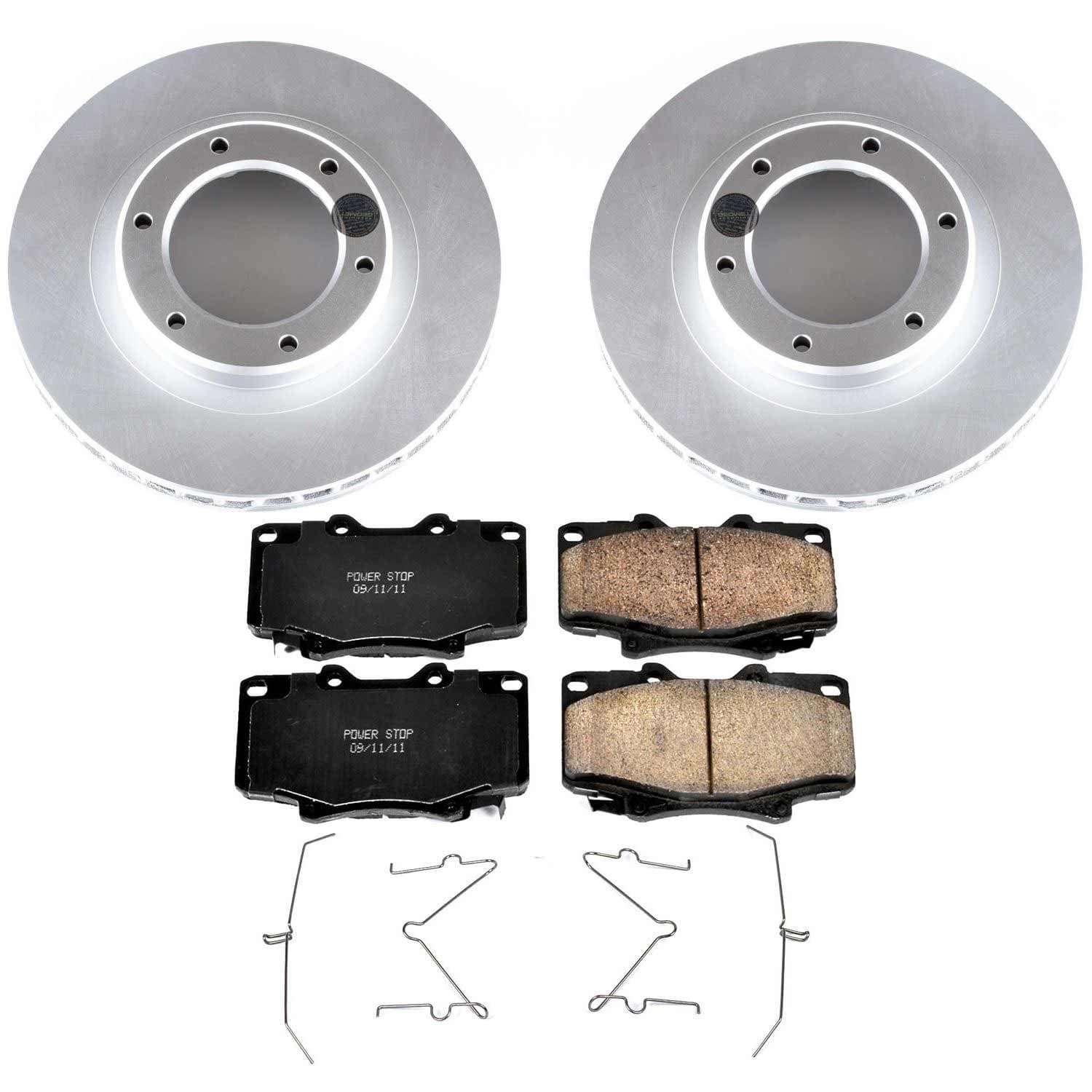 Power Stop - CRK1154 - Front - Disc Brake Pad and Rotor Kit image 1
