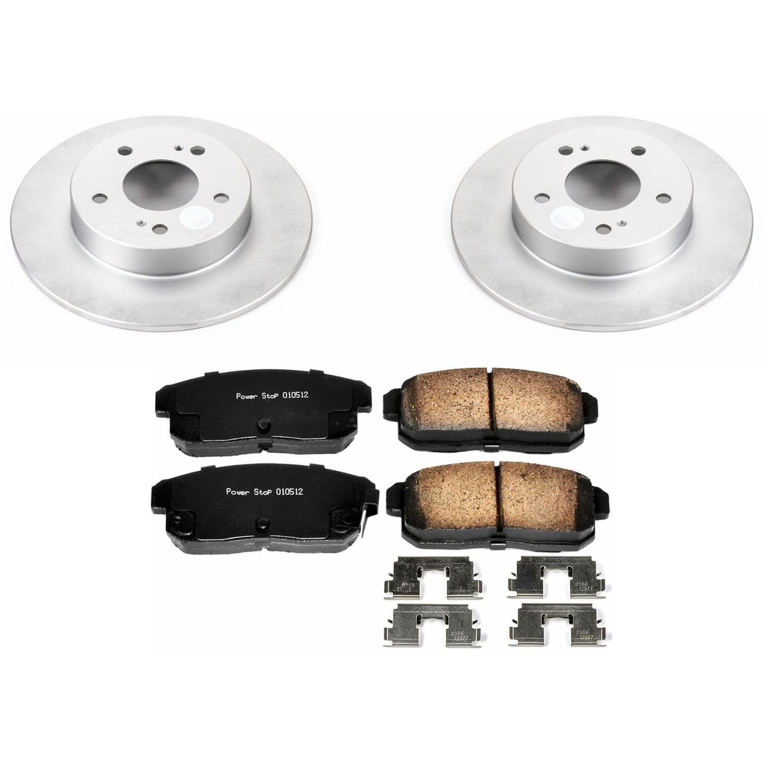 Power Stop - CRK1169 - Rear - Disc Brake Pad and Rotor Kit image 1