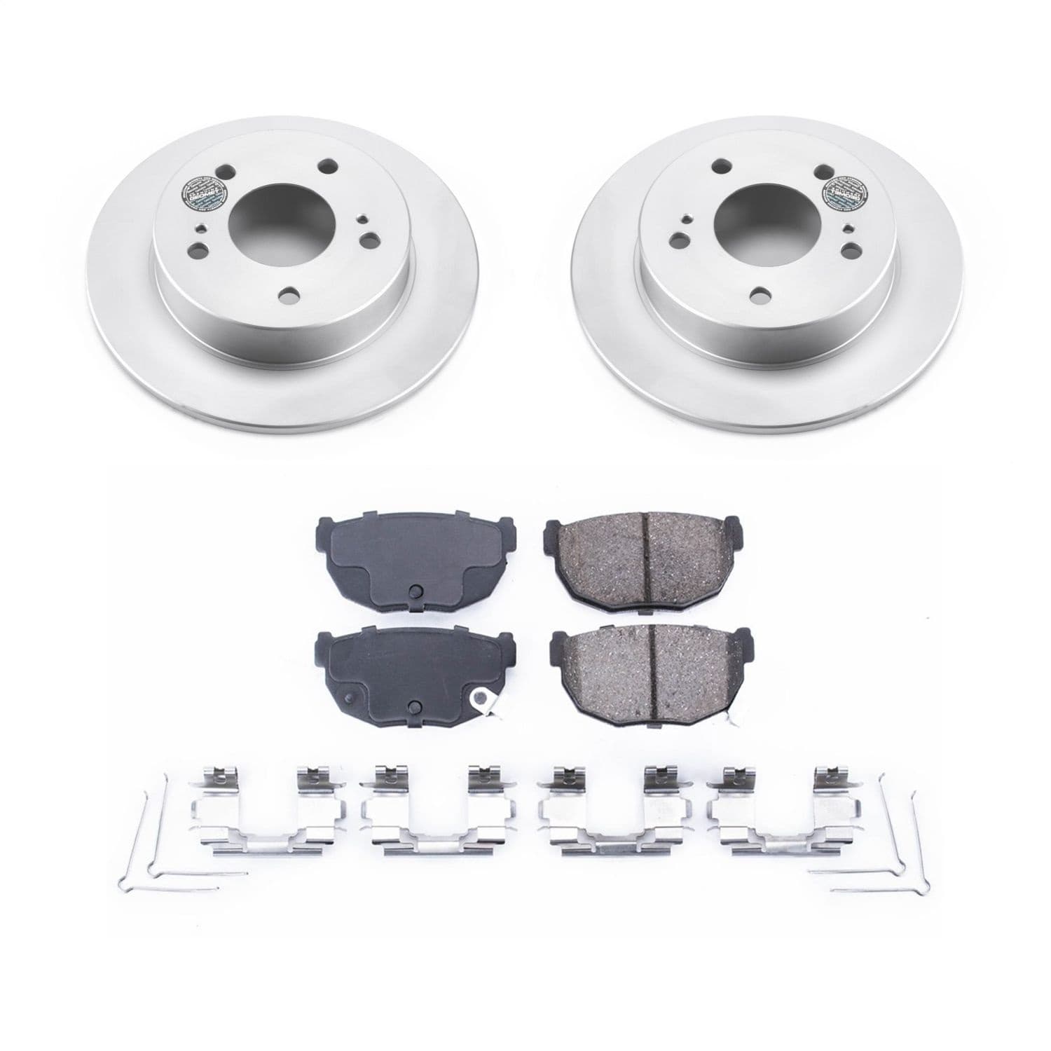 Power Stop - CRK1174 - Rear - Disc Brake Pad and Rotor Kit image 1