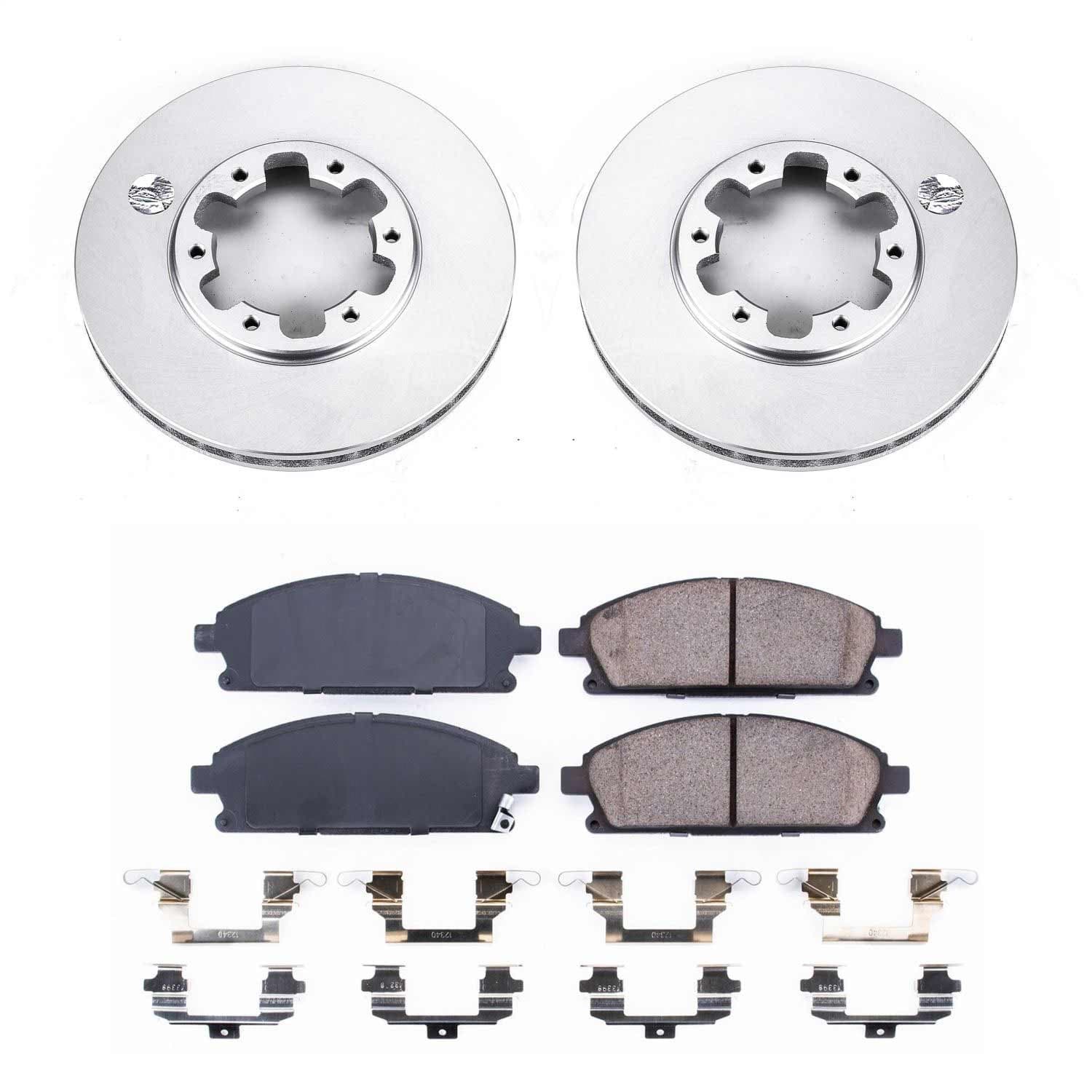 Power Stop - CRK1175 - Front - Disc Brake Pad and Rotor Kit image 1