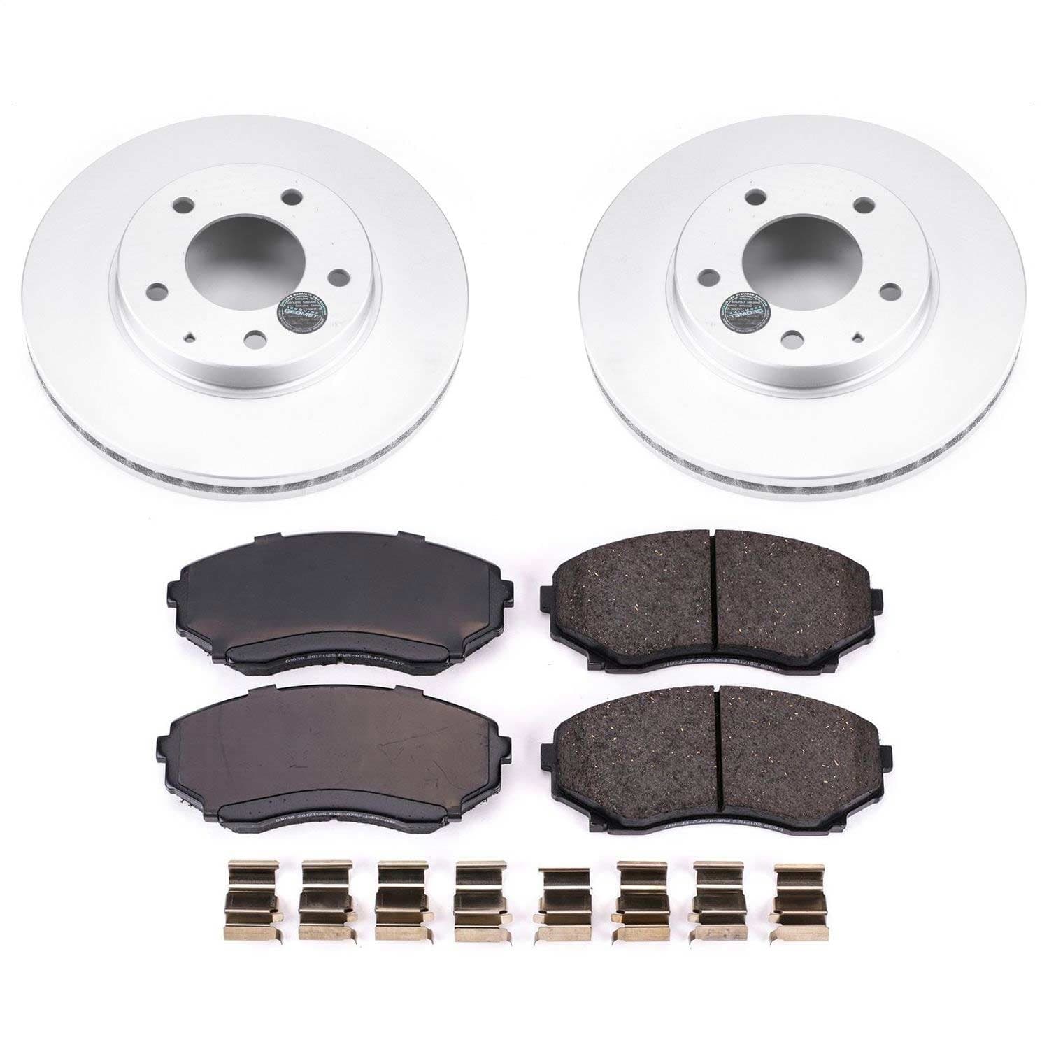 Power Stop - CRK1184 - Front - Disc Brake Pad and Rotor Kit image 1