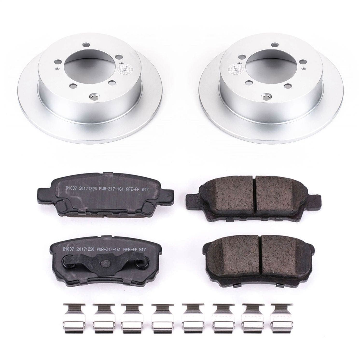 Power Stop - CRK1202 - Rear - Disc Brake Pad and Rotor Kit image 1