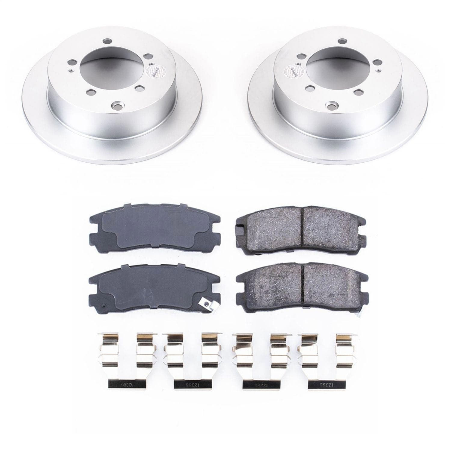 Power Stop - CRK1203 - Rear - Disc Brake Pad and Rotor Kit image 1