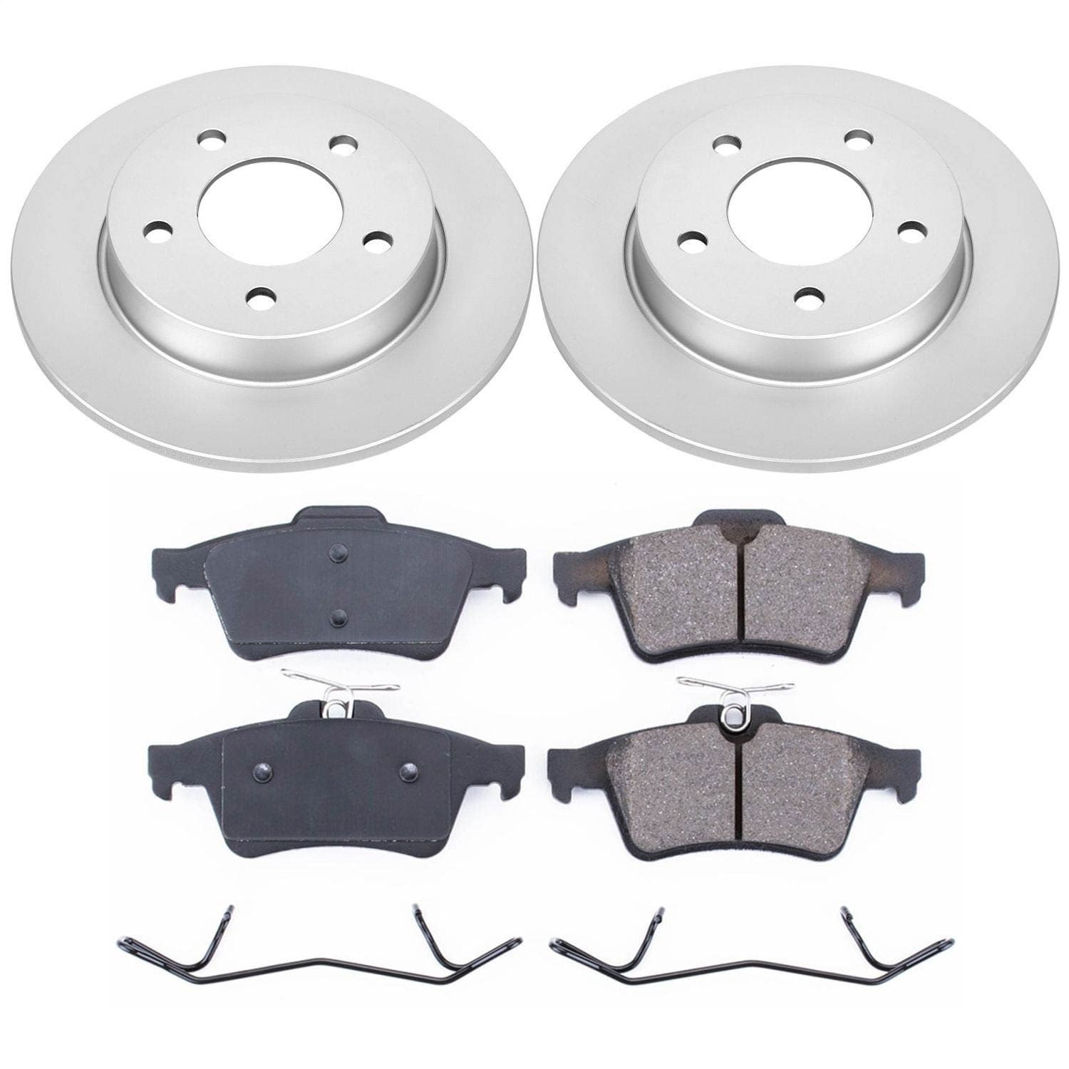Power Stop - CRK123 - Rear - Disc Brake Pad and Rotor Kit image 1