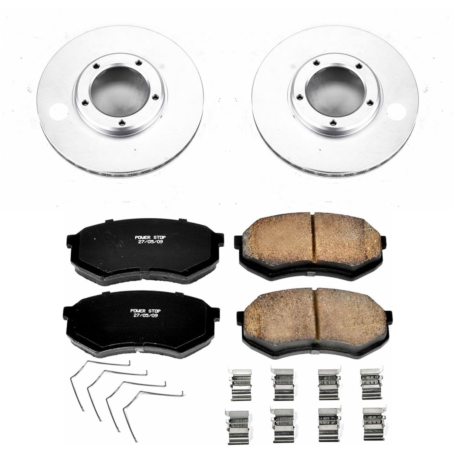 Power Stop - CRK1232 - Front - Disc Brake Pad and Rotor Kit image 1