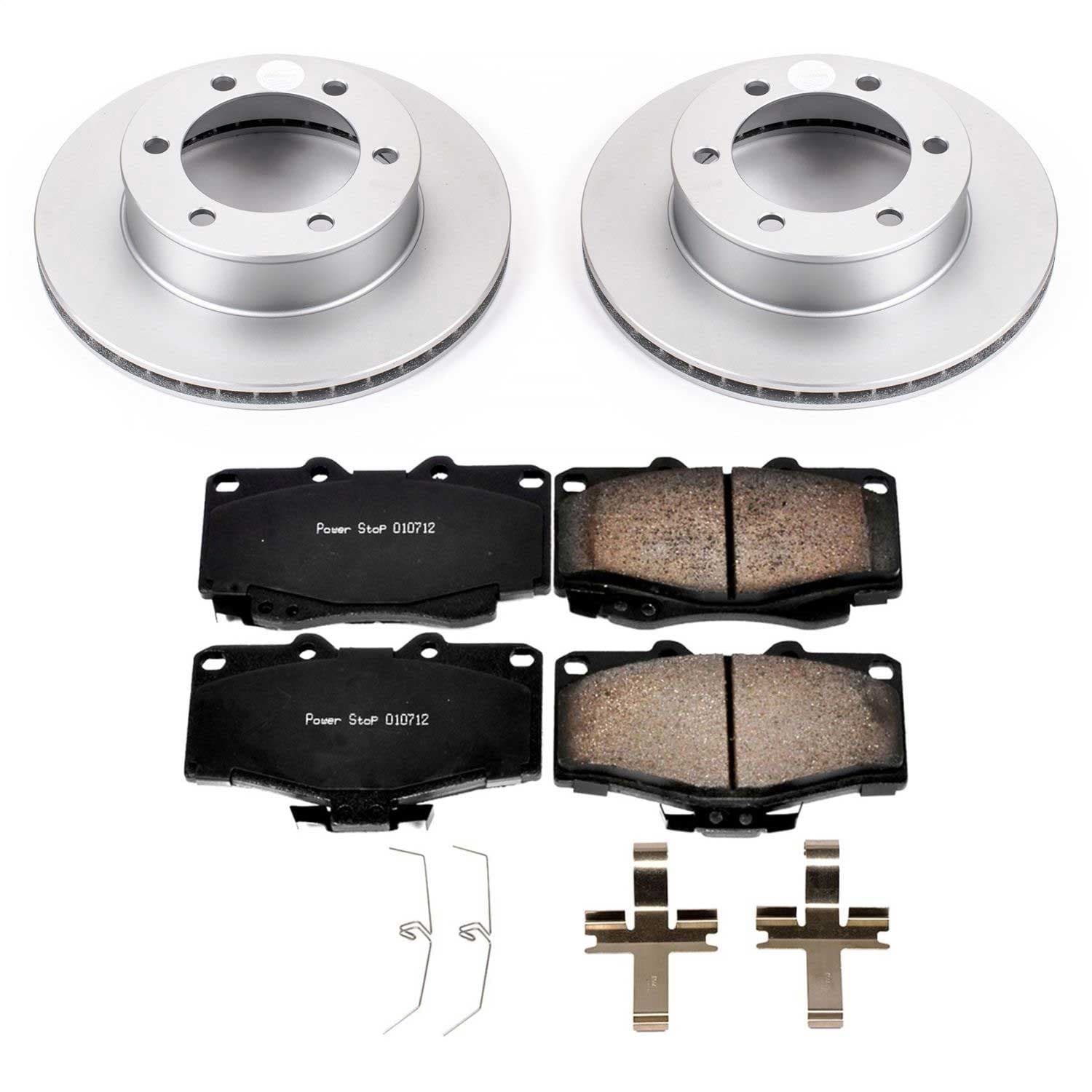 Power Stop - CRK1233 - Front - Disc Brake Pad and Rotor Kit image 1
